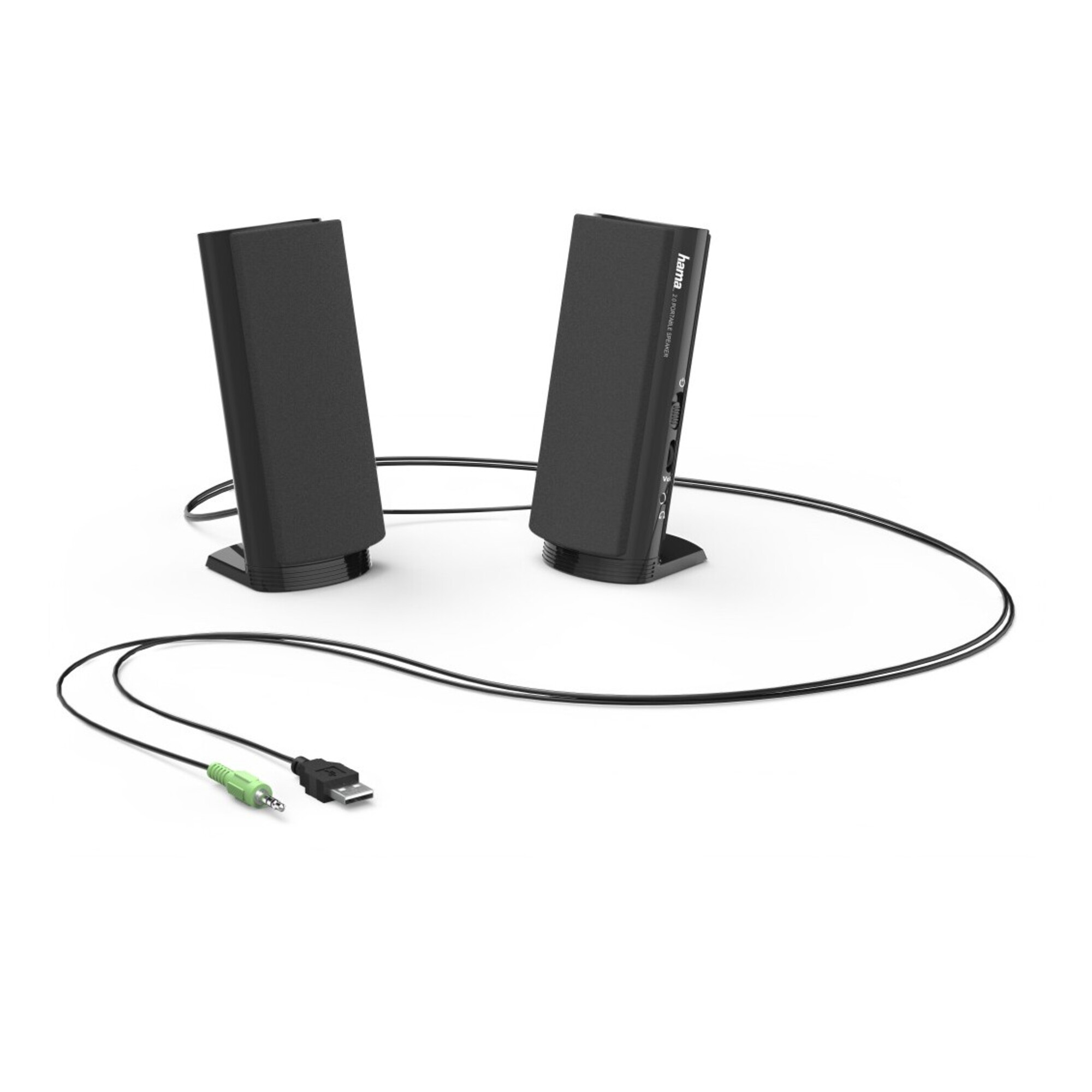 Hama Multimedia Loudspeaker  E 80  haut-parleur Noir Avec fil - Neuf