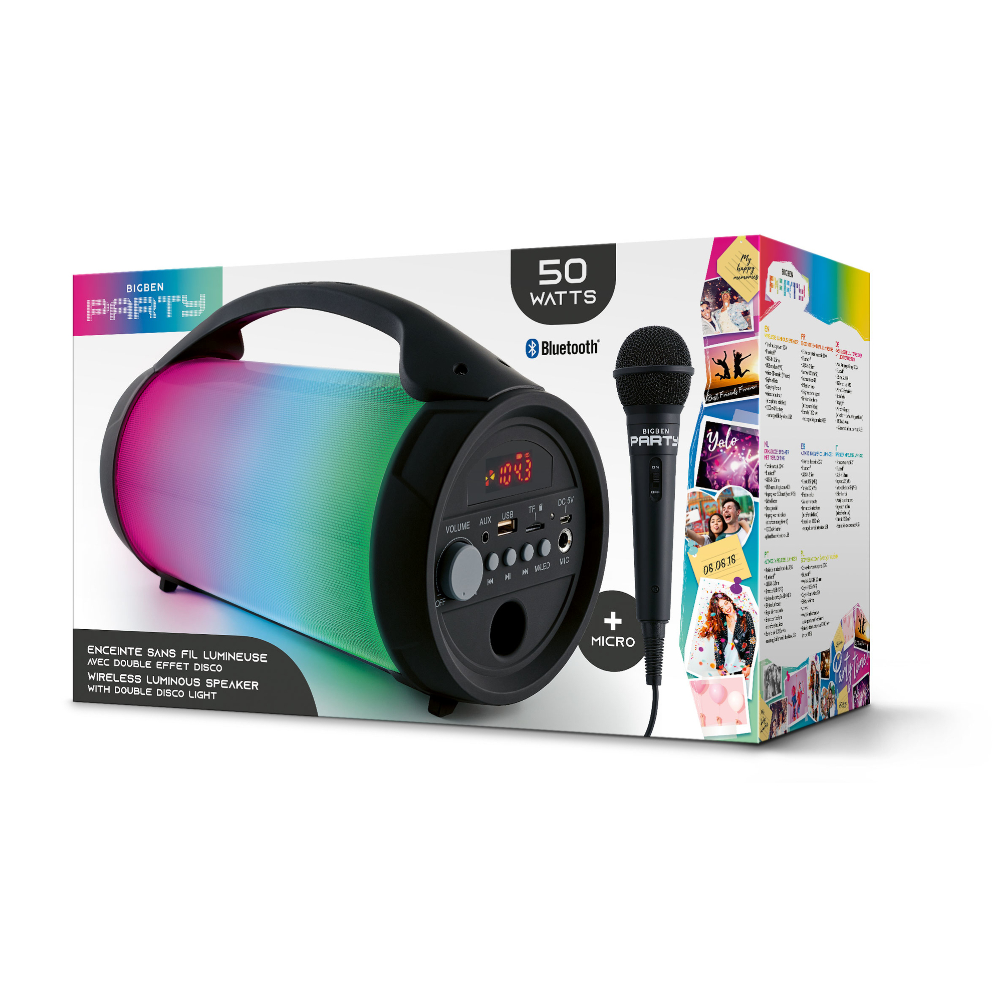 Bigben Interactive PARTYBTLITE haut parleur portable et de fête - vue 2