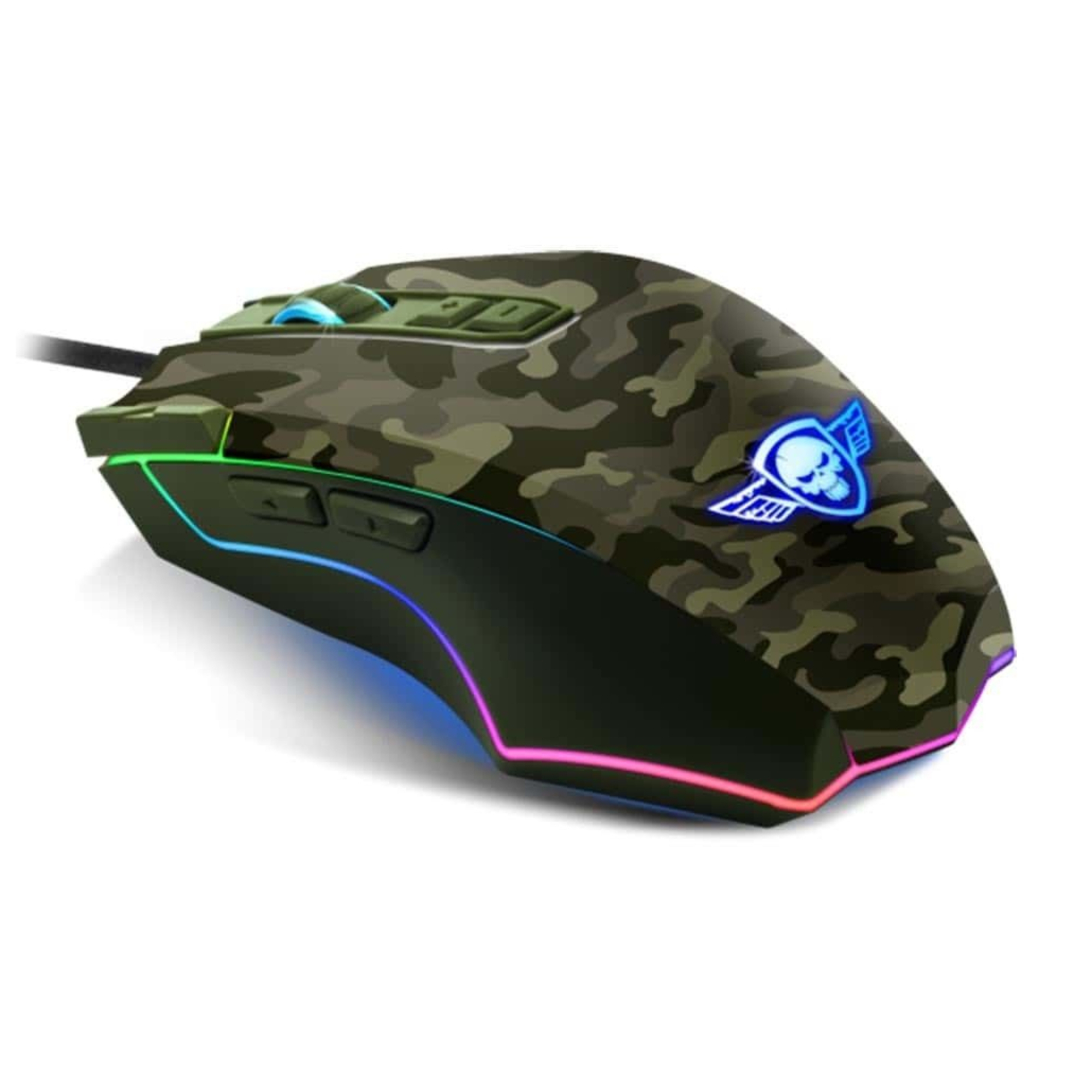 Souris Gamer Commando Elite Edition Camouflage avec Rapid Fire - Neuf