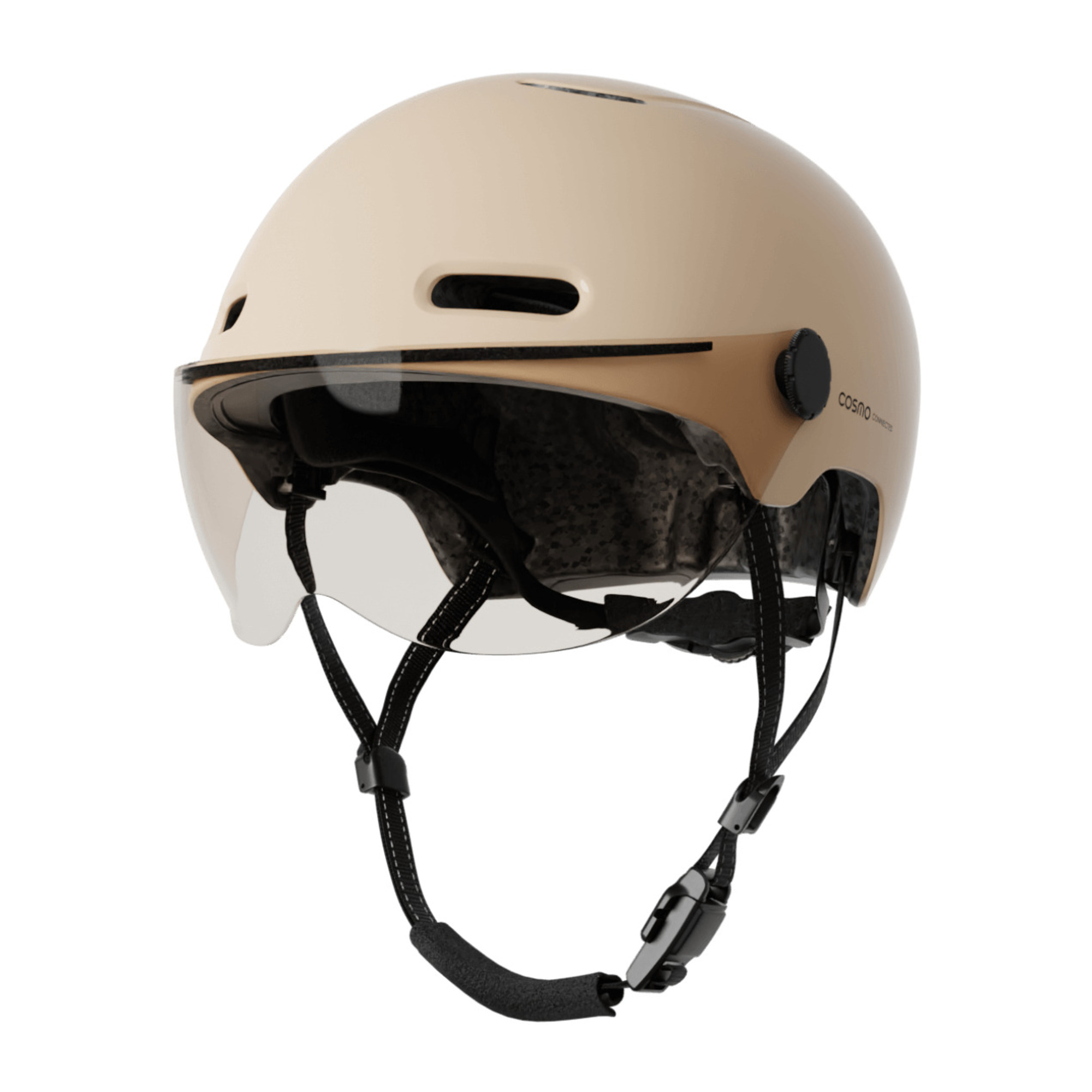 Cosmo Fusion - Casque avec éclairage Vélo Arrière Intelligent et Connecté - Feu Stop, Detection de Chute Automatique, Partage de trajet - Neuf