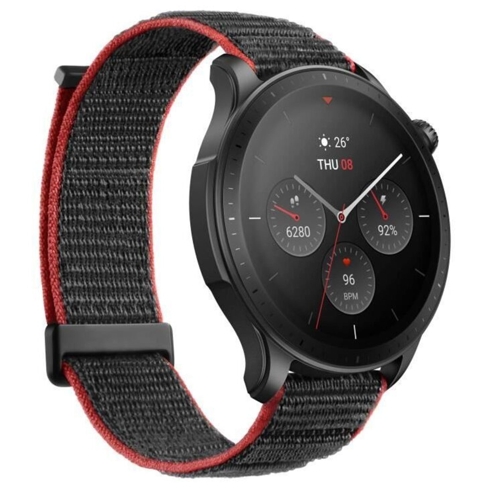 Amazfit GTR 4 3,63 cm (1.43 ) AMOLED 46 mm Numérique 466 x 466 pixels Écran tactile Gris GPS (satellite) - Neuf