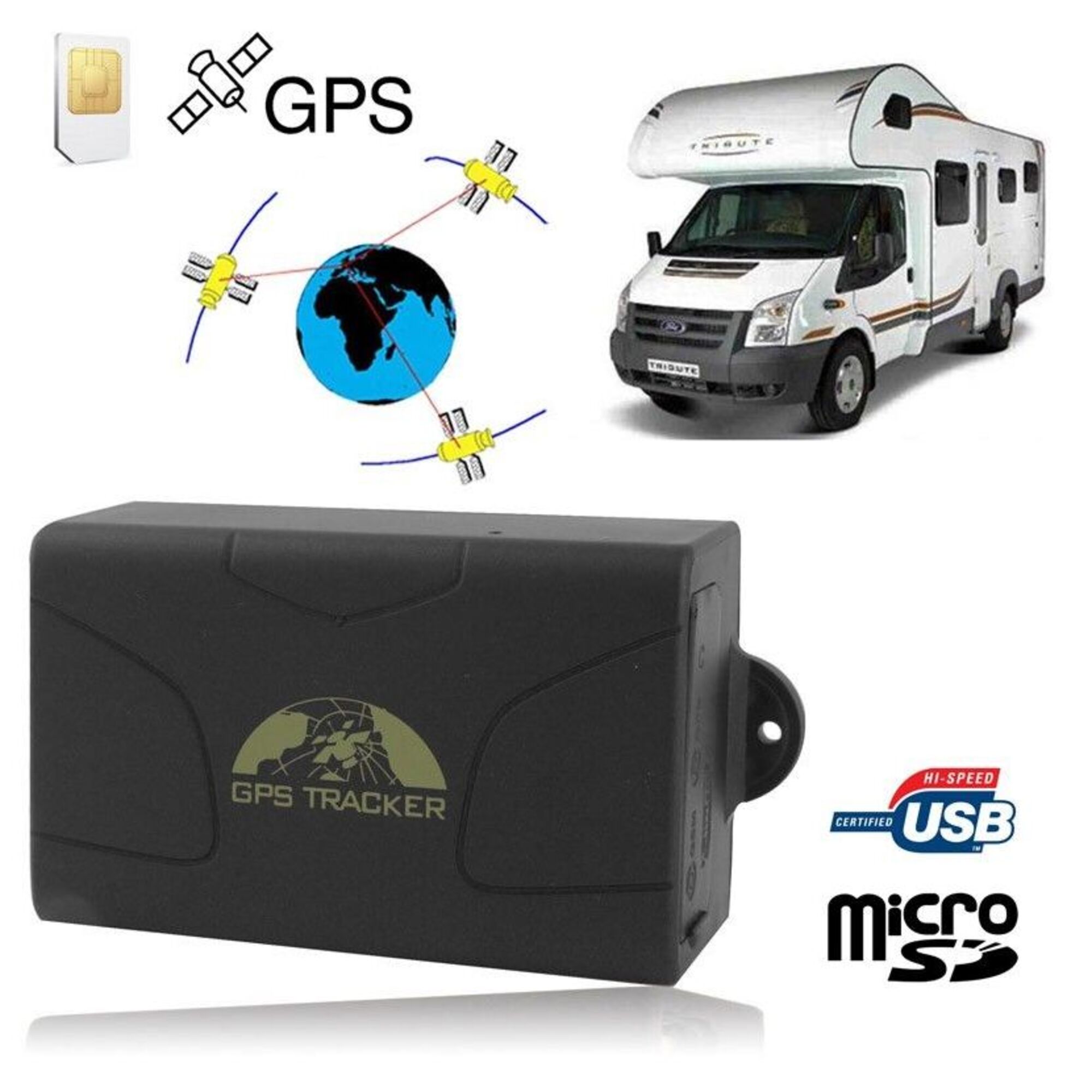 Traceur GPS Voiture GSM Gprs Localisation Temps Réel Alarme Sos Mouvement YONIS - Neuf