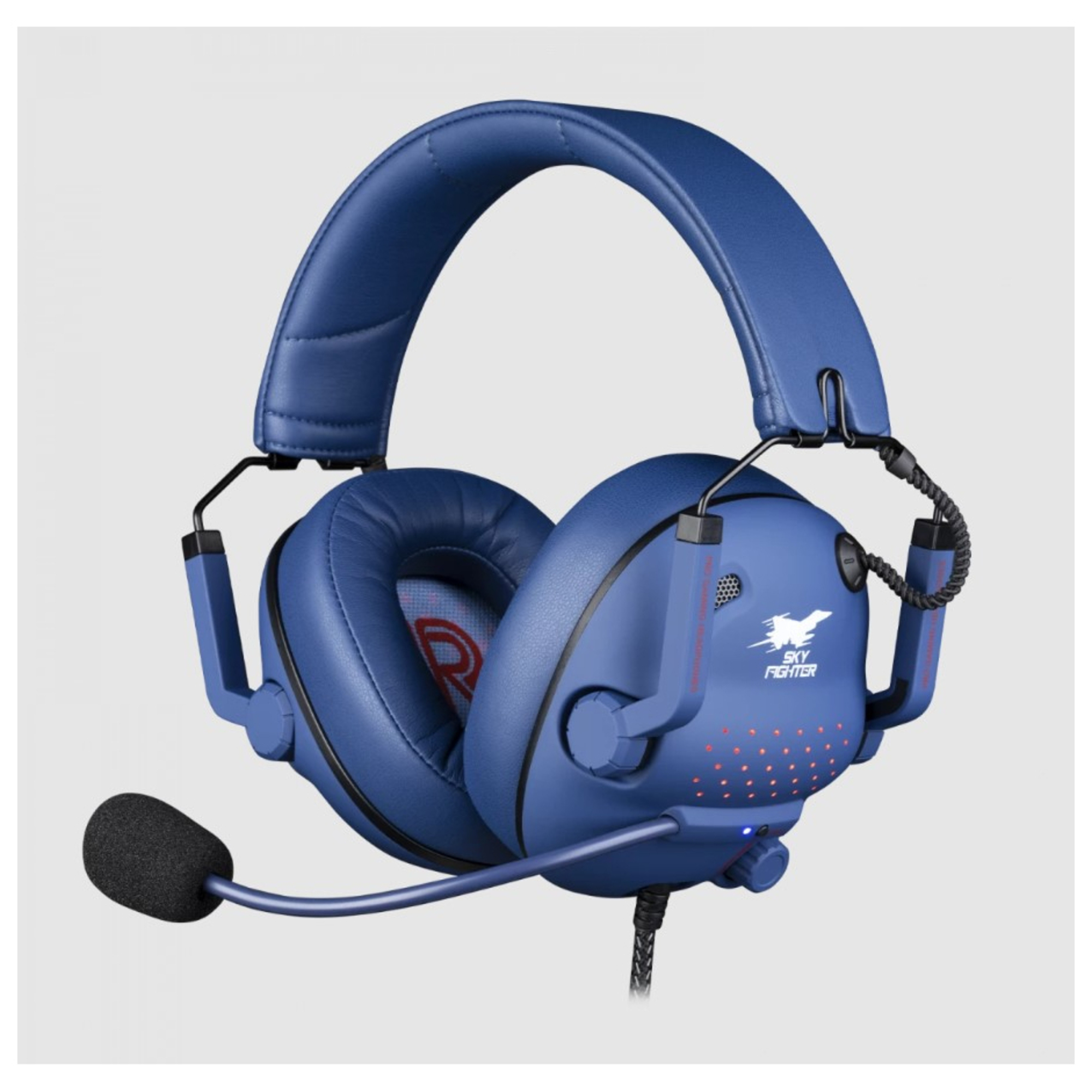 Konix Skyfighter Casque Avec fil Arceau Jouer USB Type-A Bleu - Neuf