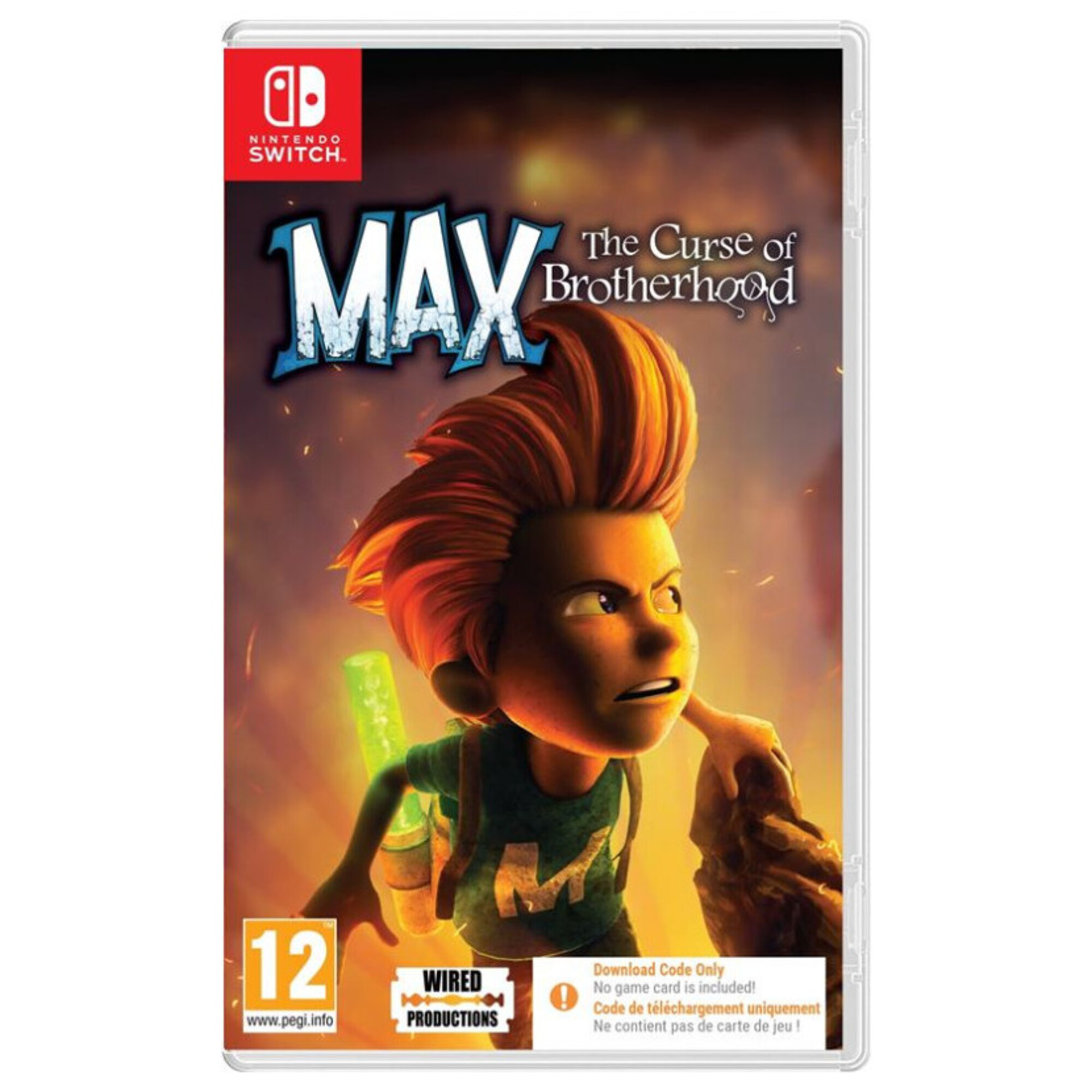 Max The Curse of Brotherhood Nintendo SWITCH Code de téléchargement Neuf