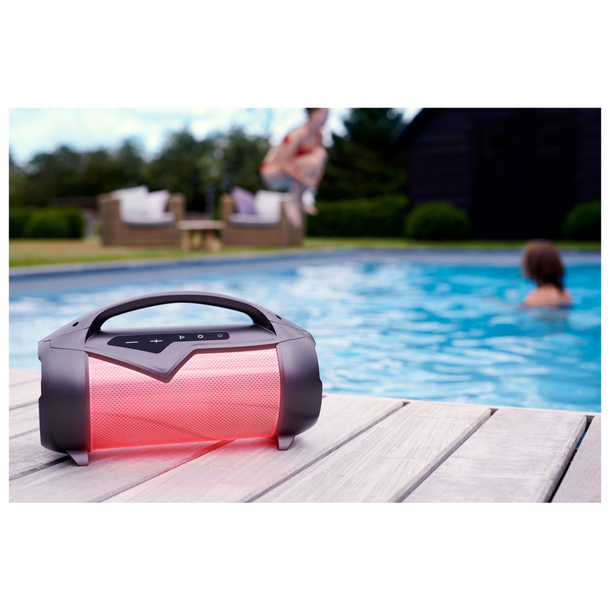 Enceinte Bluetooth® PARTY LITE Lumineuse Outdoor IPX54 Party - Neuf