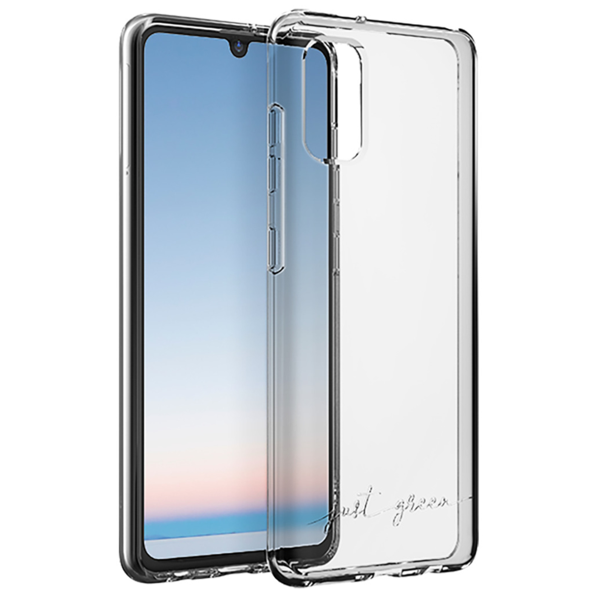Funda reciclable transparente para Samsung G A51 Just Green - nuevo