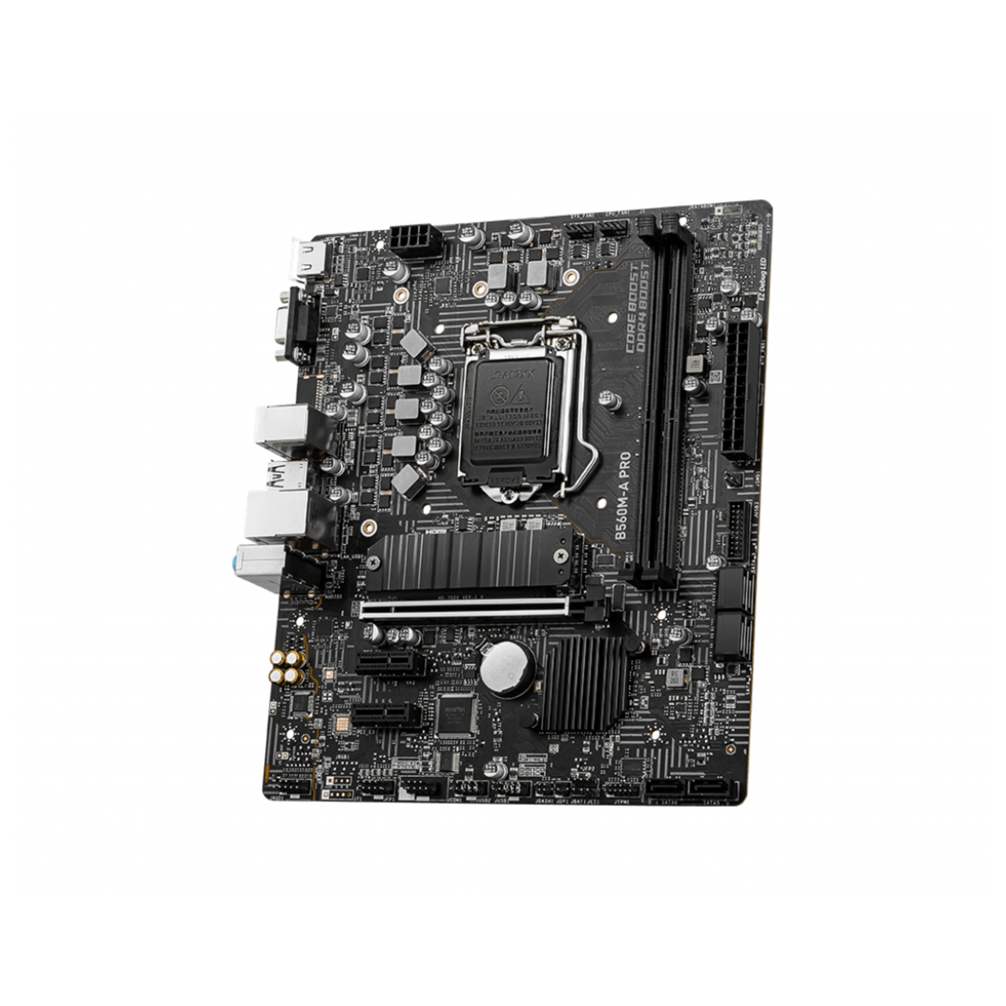 MSI B560M A PRO Carte mère micro ATX Socket LGA1200 B560 Chipset USB 3.2 Gen 1 2.5 Gigabit LAN carte graphique embarquée unité centrale requise audio HD 8 canaux - vue 4