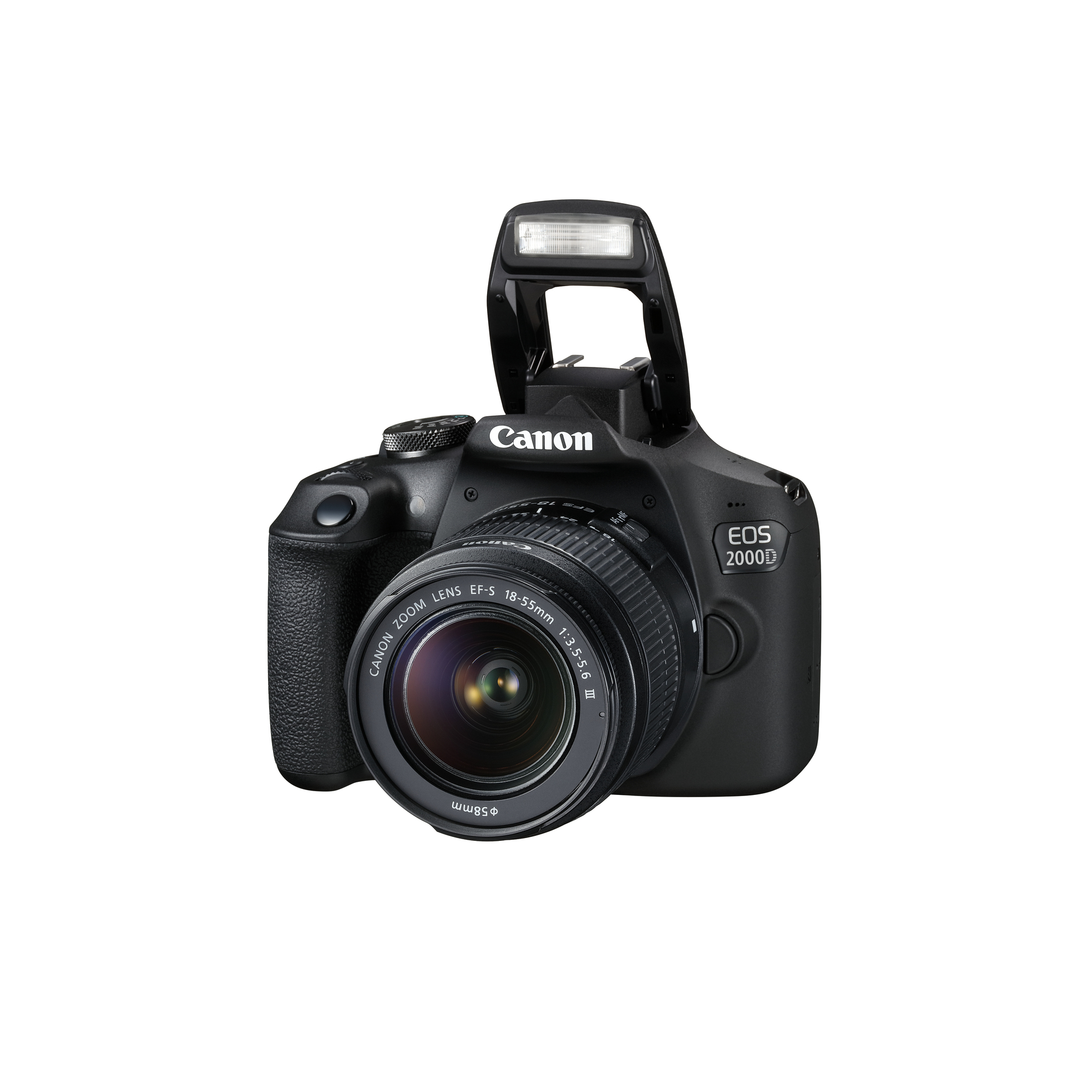 Canon EOS 2000D BK 18-55 IS + SB130 +16GB EU26 Kit d'appareil-photo SLR 24,1 MP CMOS 6000 x 4000 pixels Noir - Neuf