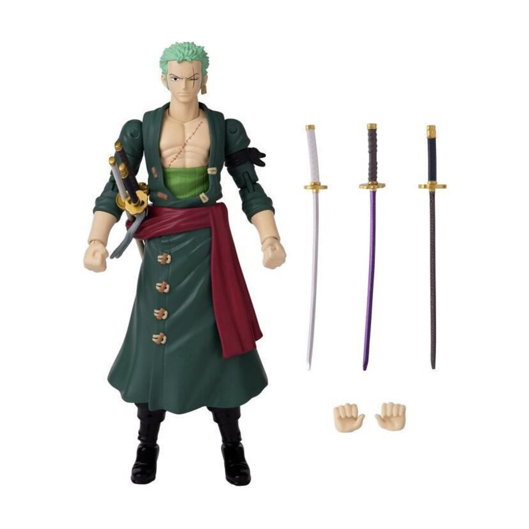 BANDAI Anime Heroes - One Piece - Figurine Anime heroes 17 cm - Roronoa Zoro - Neuf