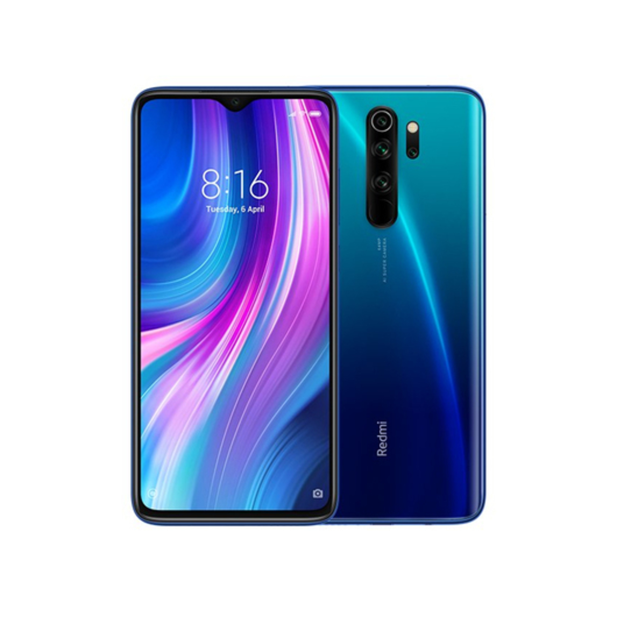 Redmi Note 8 Pro 64 Go, Bleu - Excellent état