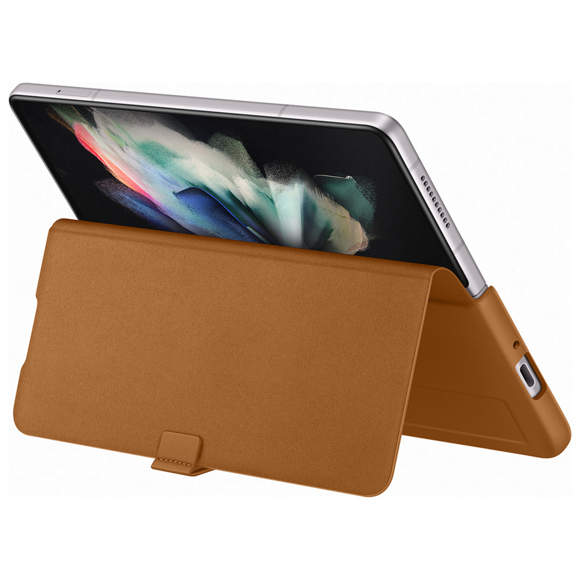 Etui en cuir SAMSUNG Z Fold3 Rabat Semi rigide - vue 4