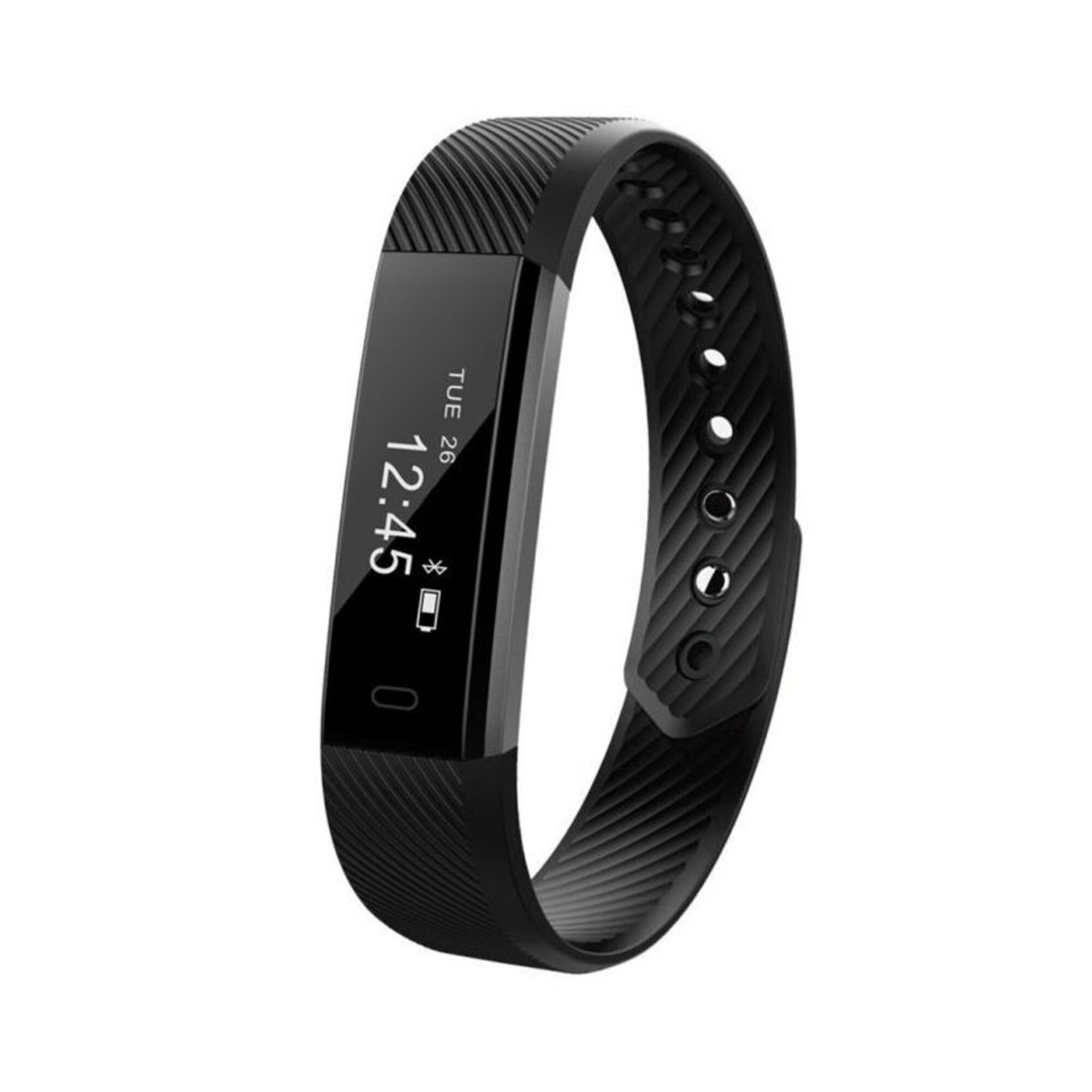 Bracelet Connecté iOs Android Smartwatch Bluetooth Cardio Podomètre Étanche Noir YONIS - Neuf