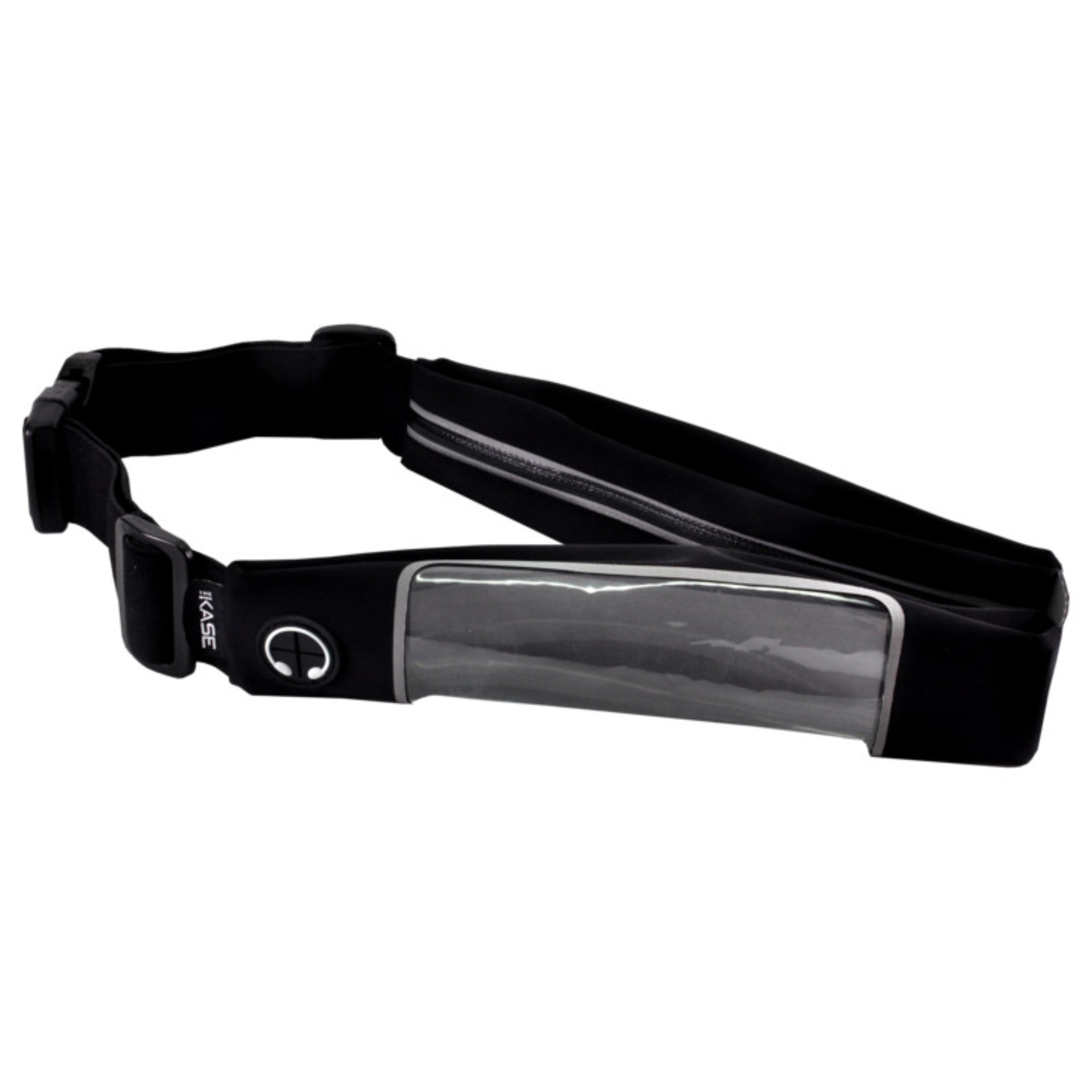 Ceinture de Sport Universelle avec 2 poches, Noir - Neuf