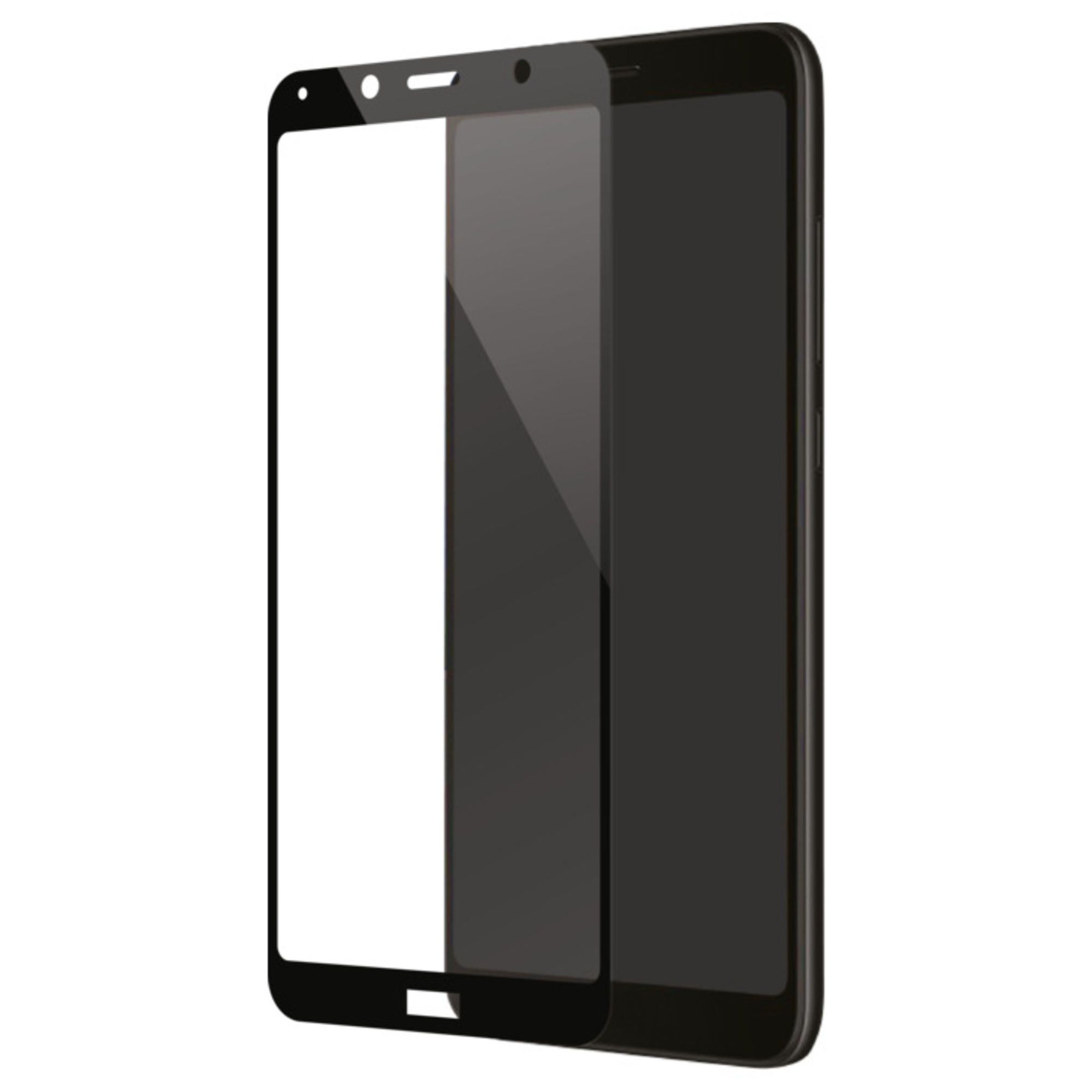 Protection d'écran en verre trempé (100% de surface couverte) pour Xiaomi Redmi 7A, Noir - Neuf