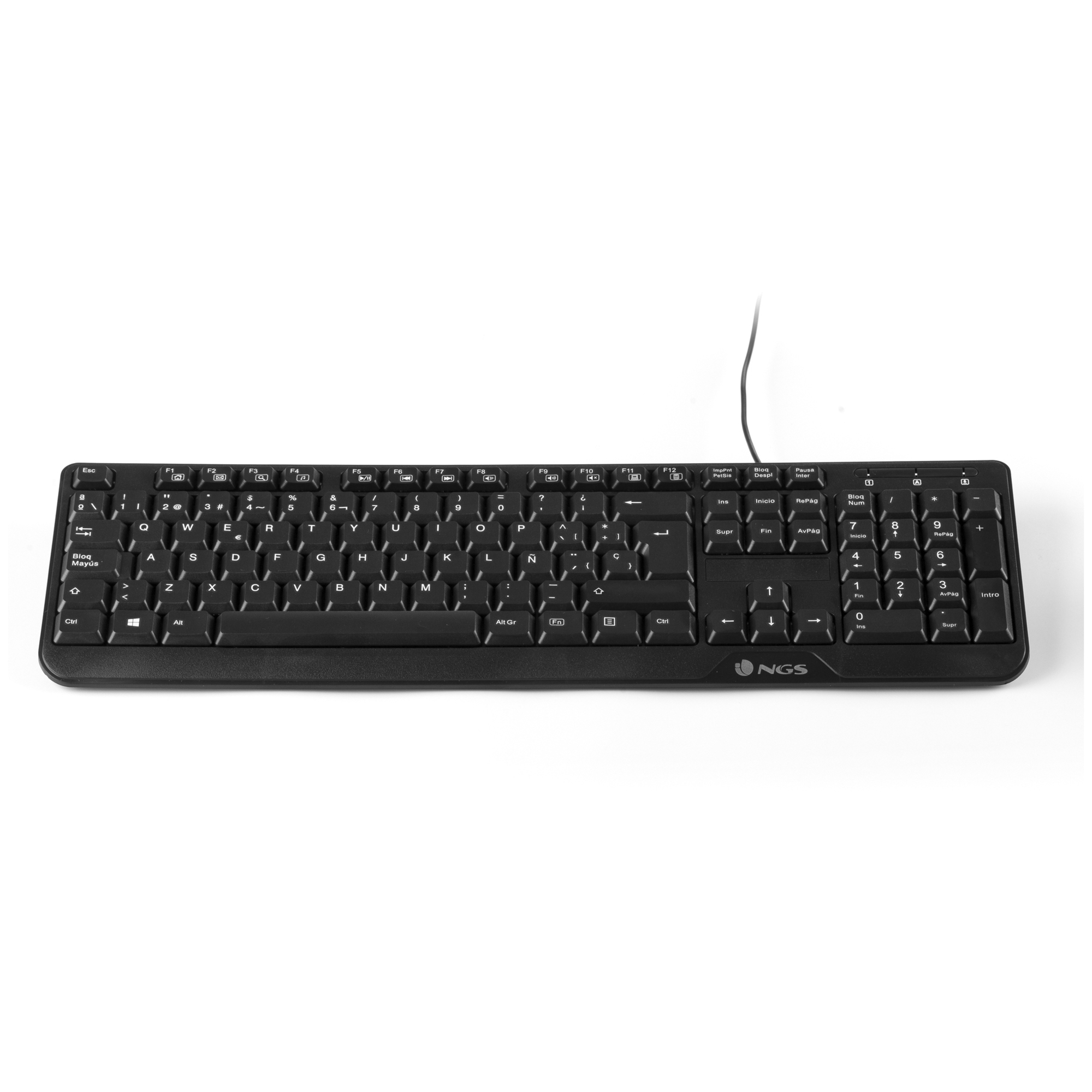 Ensemble Clavier et Souris NGS Cocoa Kit – AZERTY, 12 Touches Multimédia - vue 2