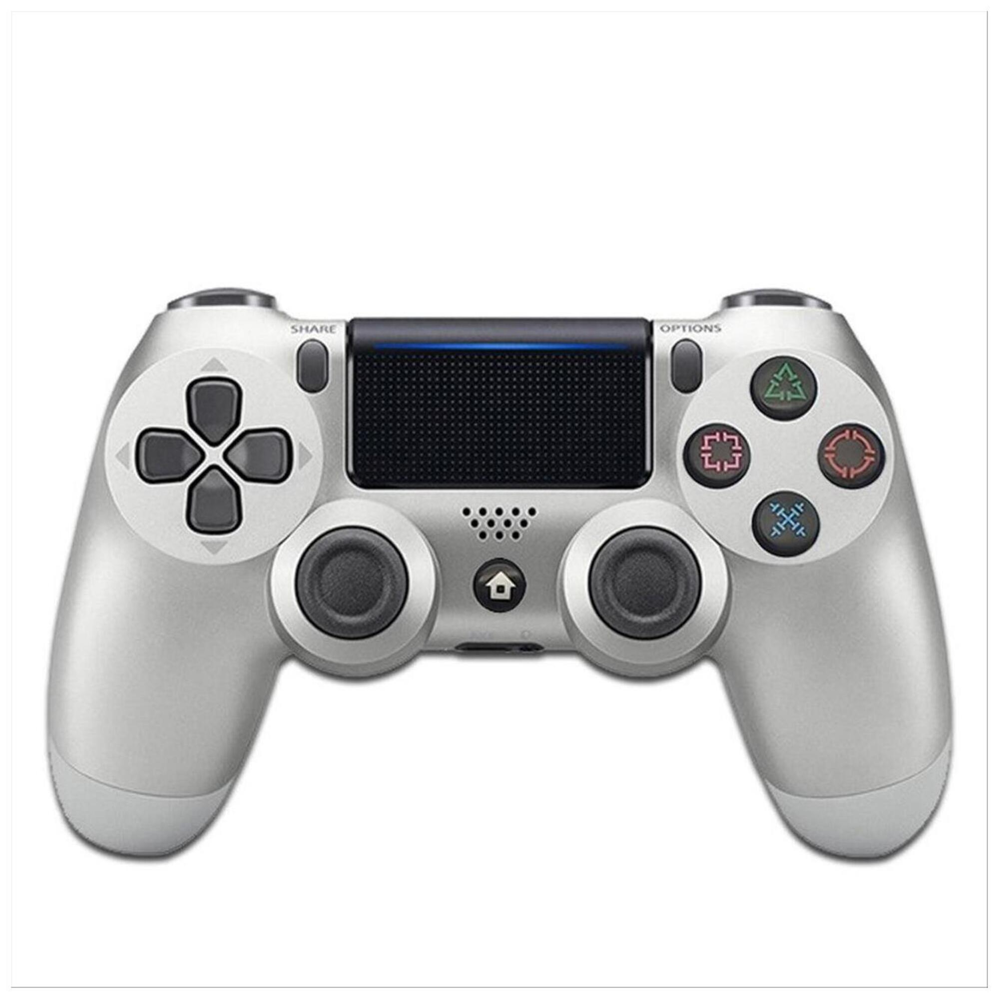 Contrôleur Smartek Smtk-061 Compatible avec PS4- Play Station 4 Silver