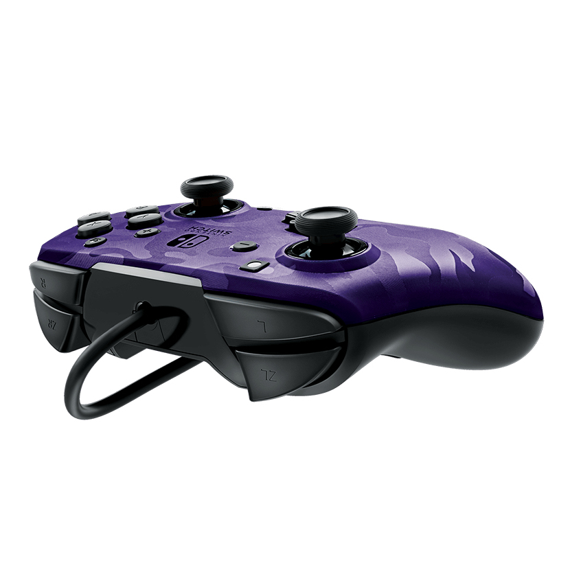 Manette de jeu Faceoff Deluxe+ Analogique/Numérique Nintendo Switch Violet - Neuf