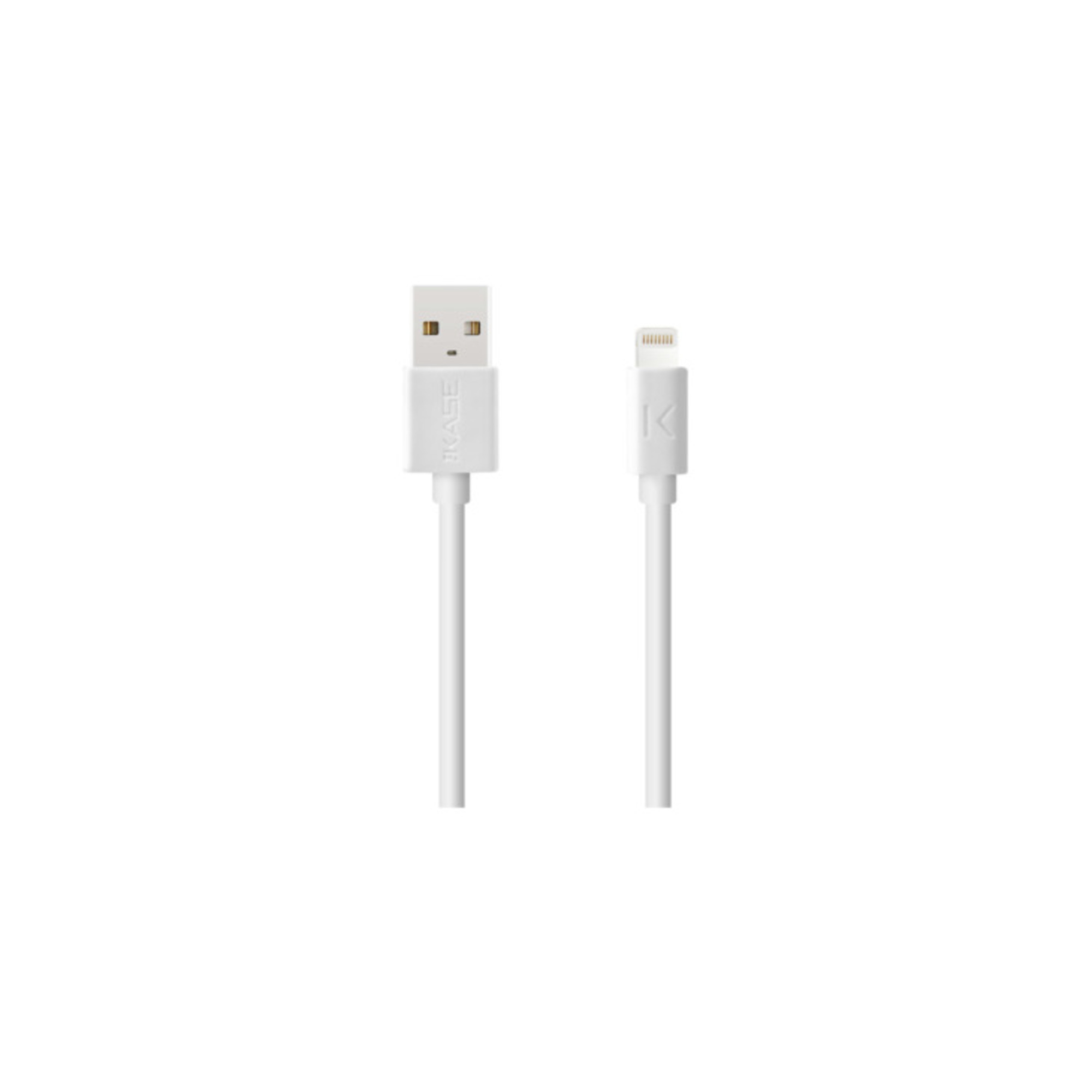 THE KASE C&acirc;ble Lightning certifi&eacute; MFi Apple Charge/Sync (3M), Blanc Lumineux - Neuf