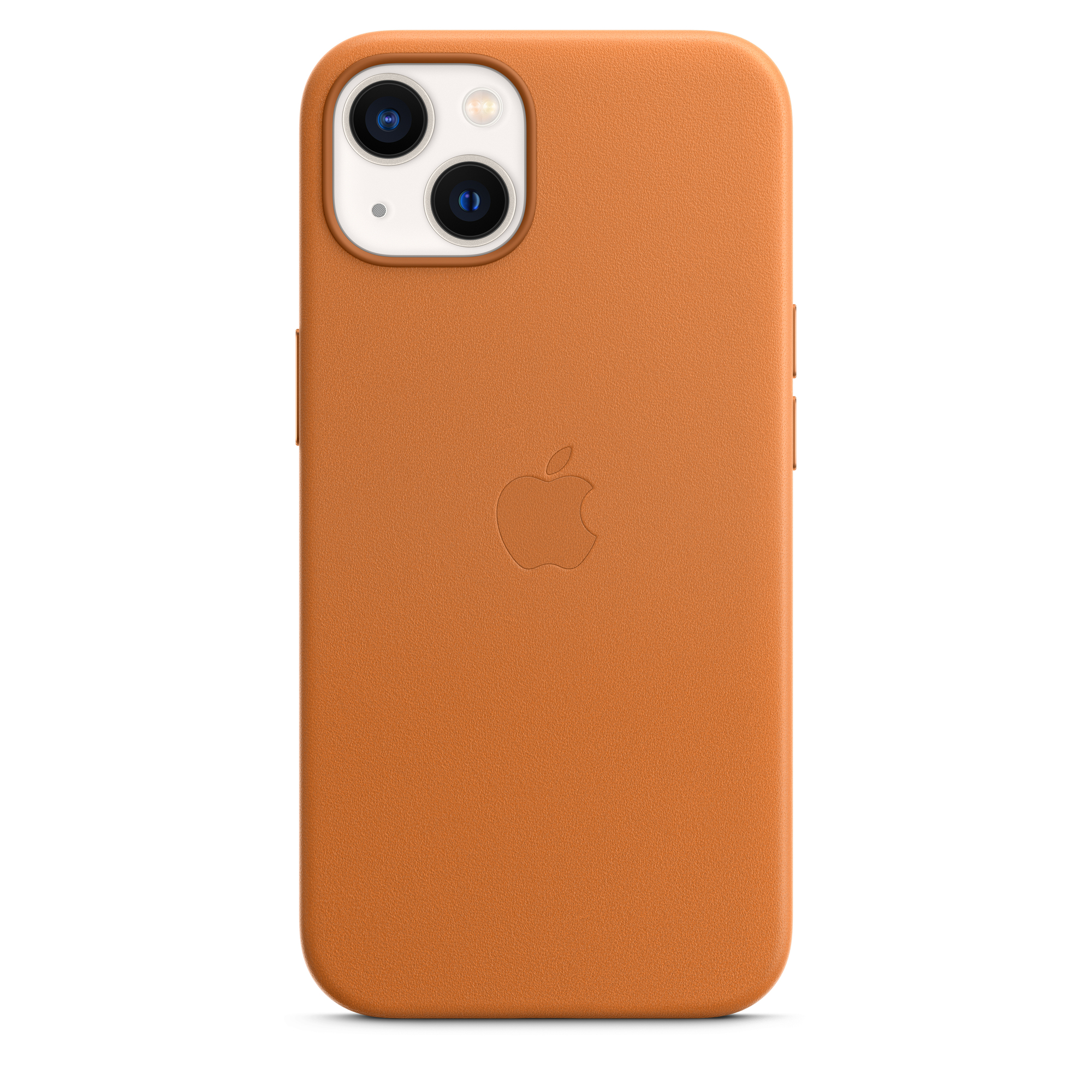 Apple Coque Leather MagSafe iPhone 13 - Golden Brown