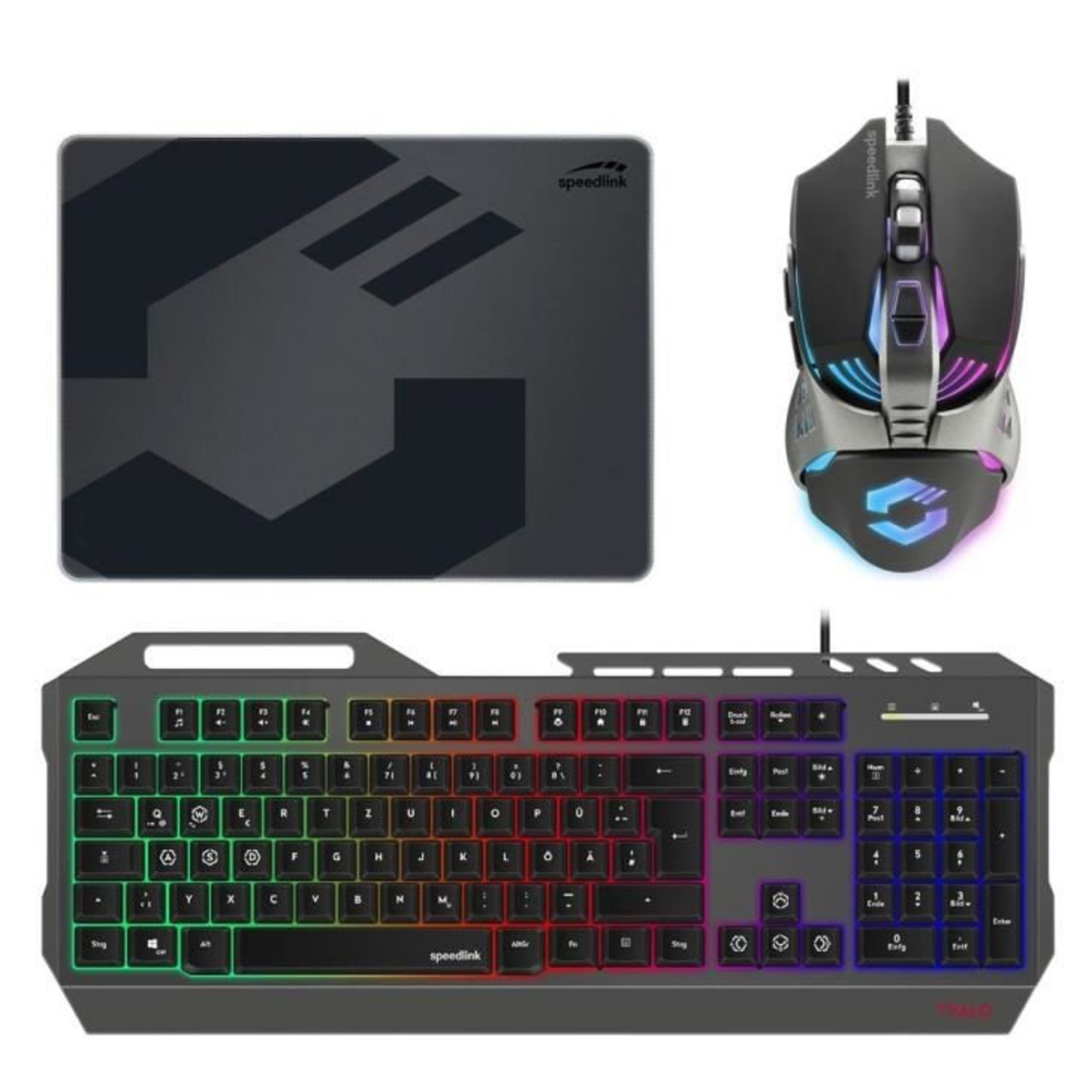 Pack Clavier Souris Tapis Gamer TYALO SpeedLink - Neuf