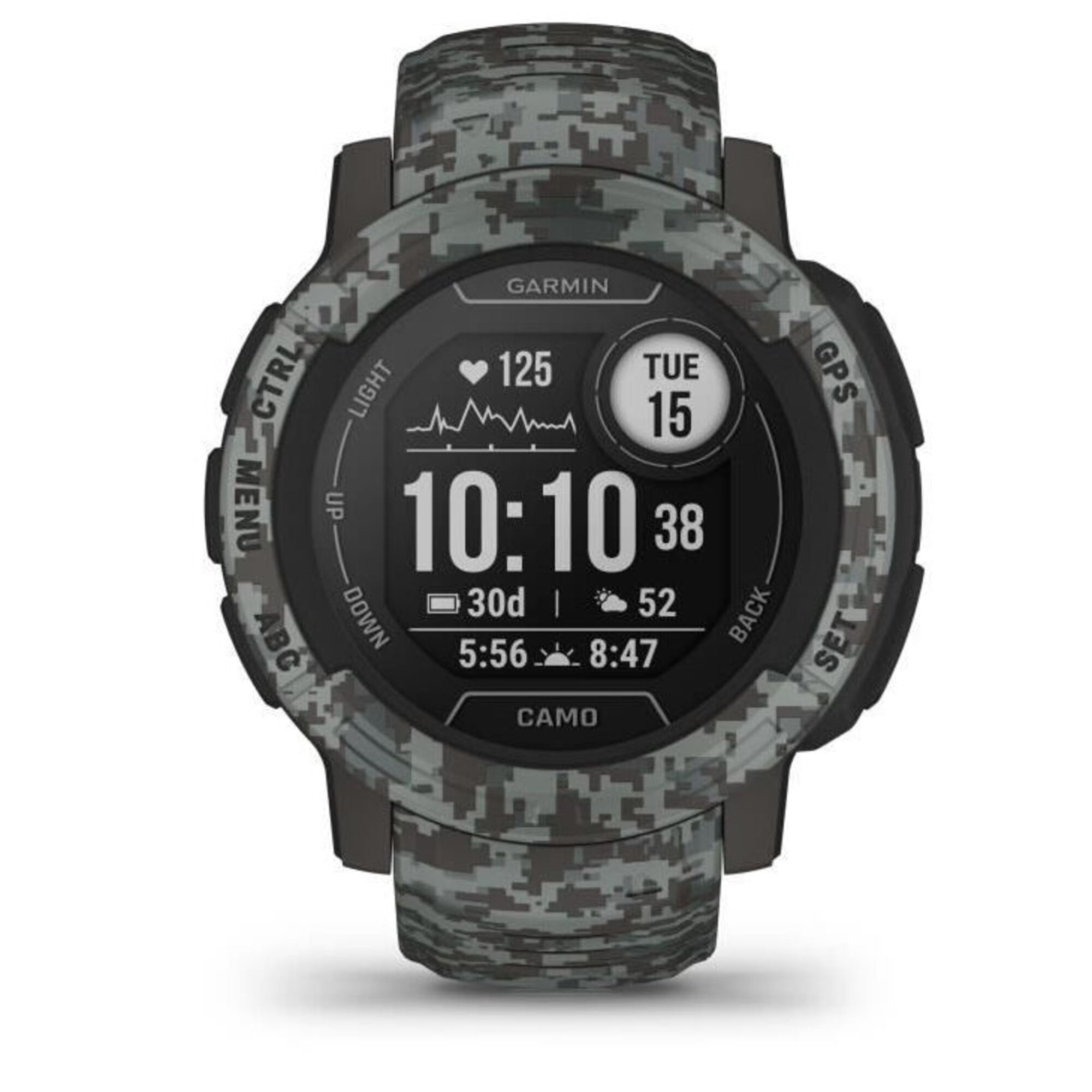 Instinct 2 Camo Edition 2,29  (0.9 ) Mip 45 Mm Graphite Gps (Satellite) - Neuf