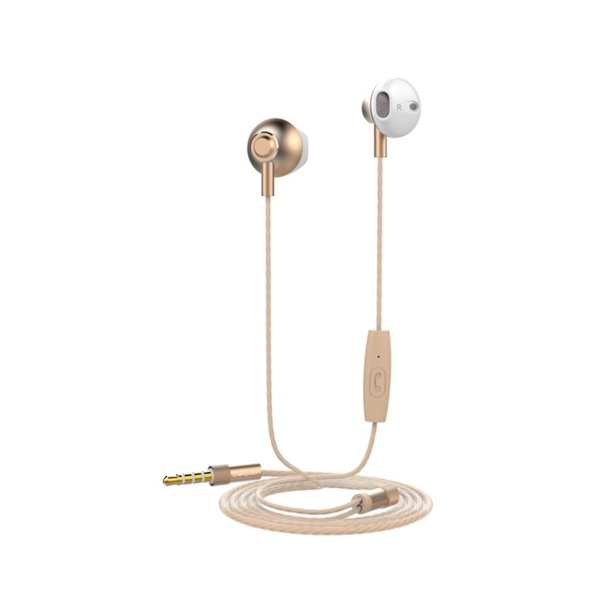 Muvit MUHPH0077 écouteur/casque Avec fil Ecouteurs Appels/Musique Or - Neuf