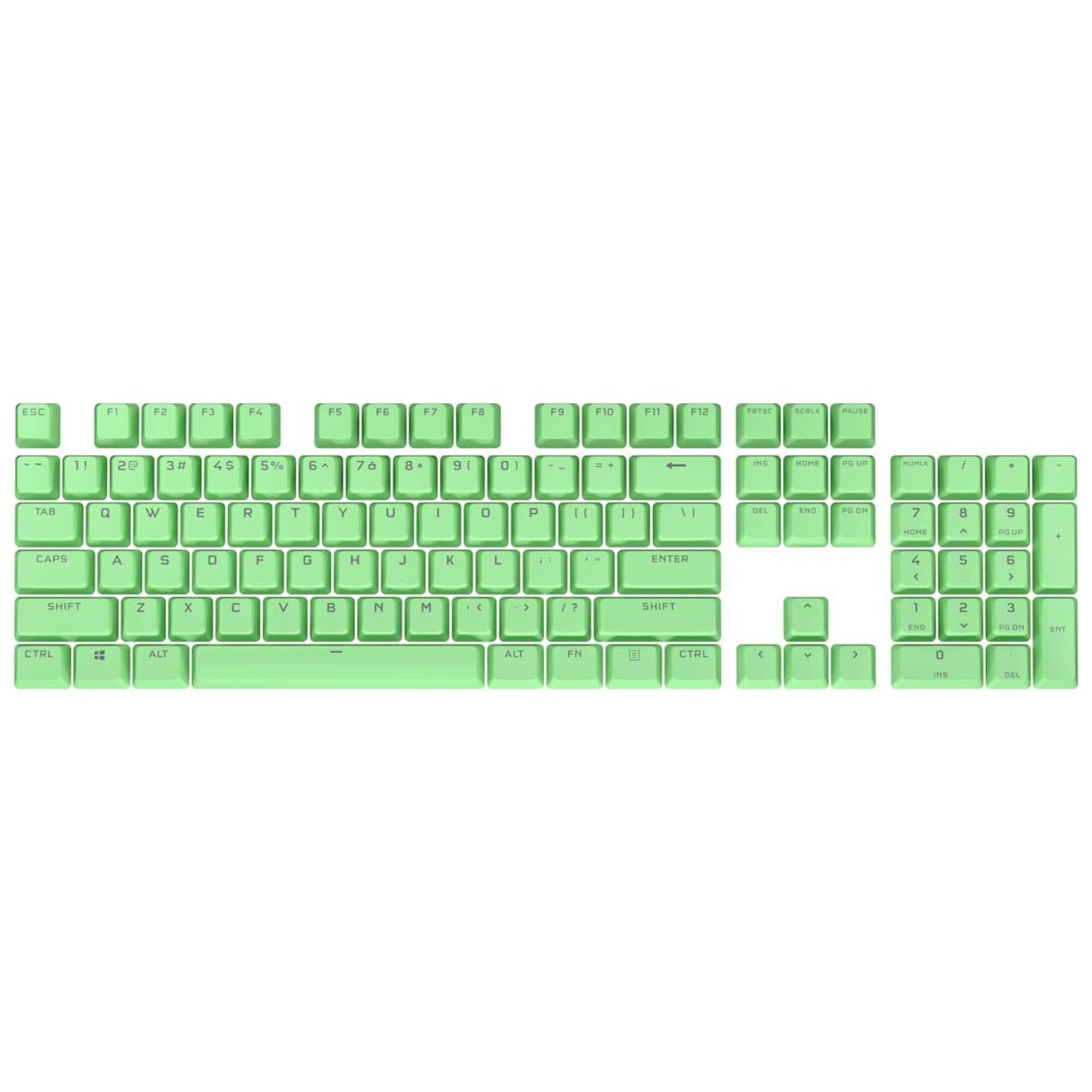 Jeu de 105 touches pour clavier Corsair PBT Double-Shot Pro (Vert) AZERTY - Neuf