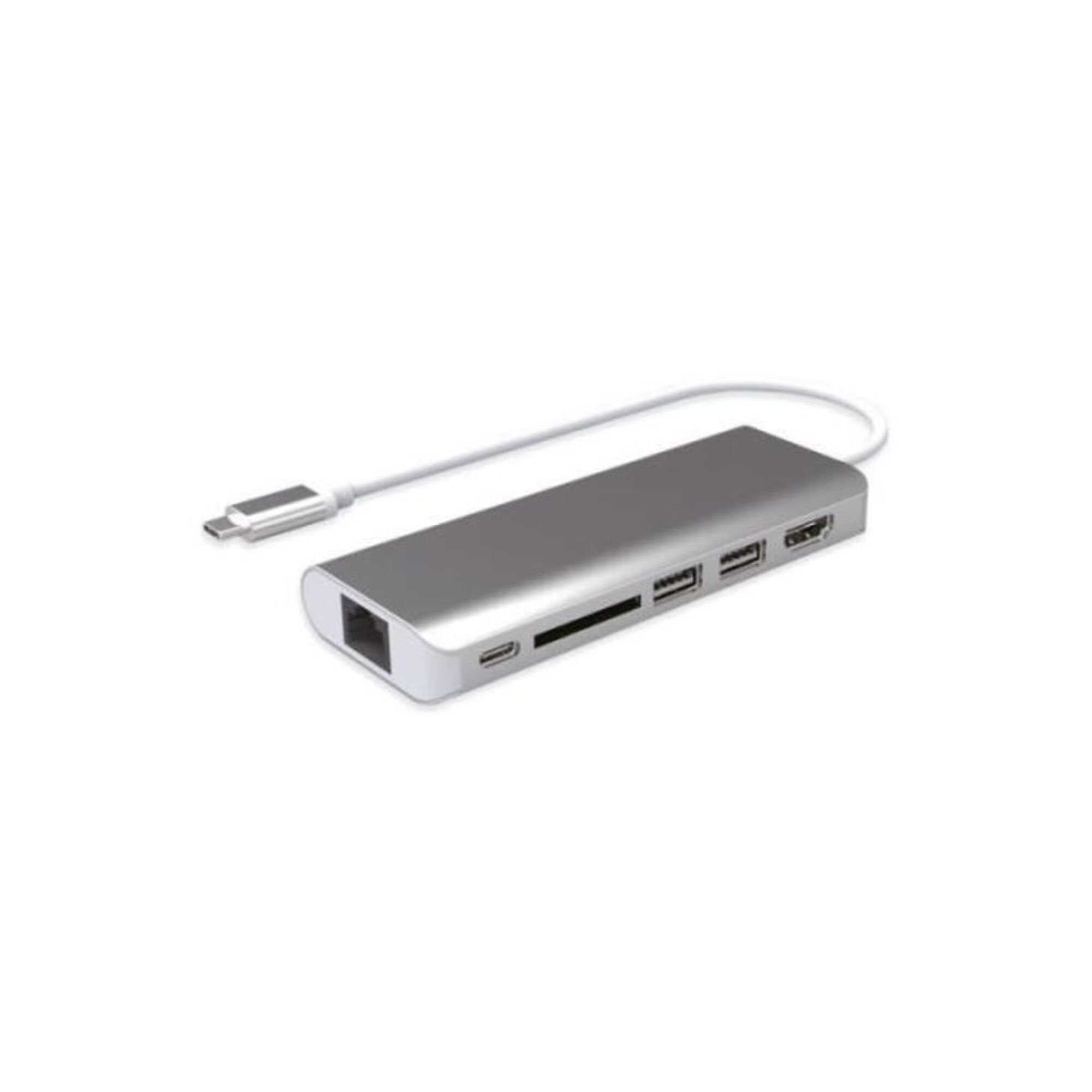 Mobility Lab - ML309880 - Mini dock USB-C power delivery - 6 en 1 -  HDMI Hub usb 3.0 card reader - Gris Sideral - Neuf