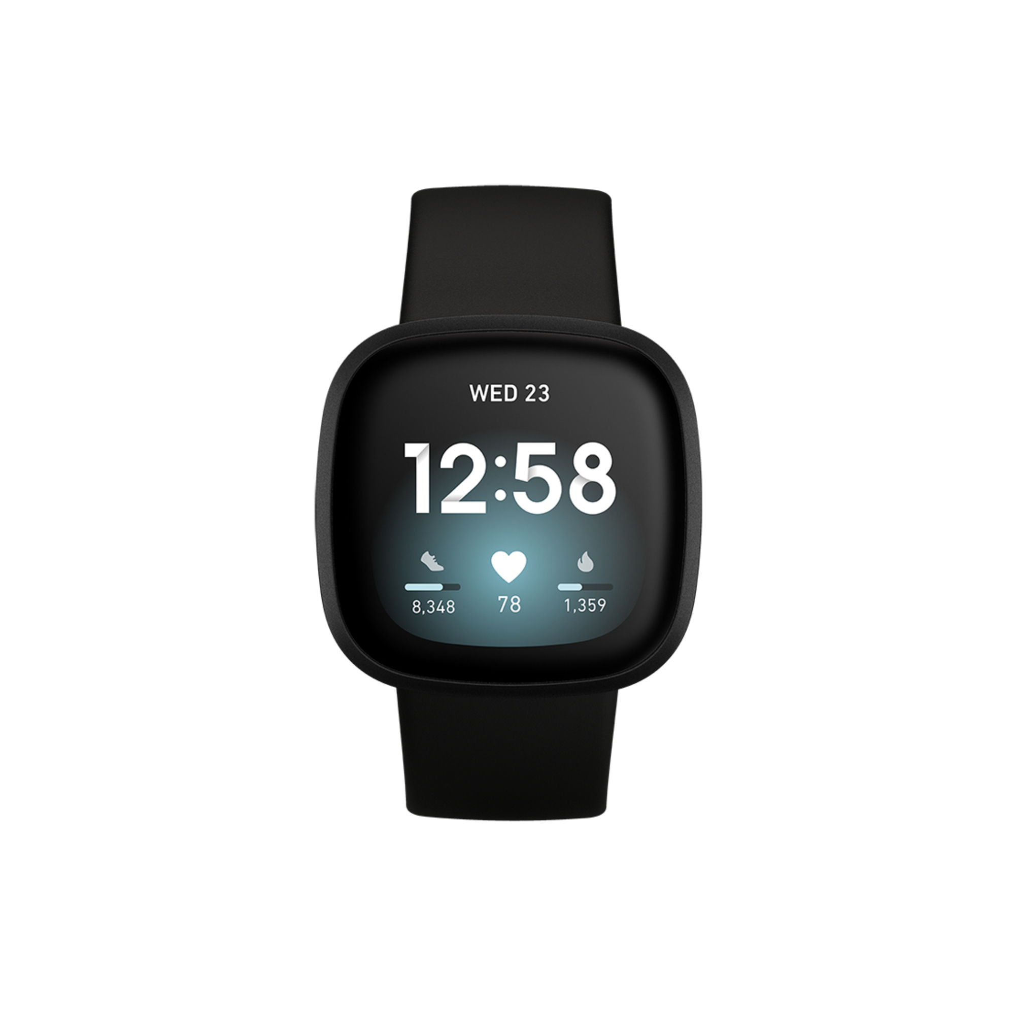 Fitbit Versa 3 Aluminium Montre Connectée Bracelet Silicone 140 220 Mm / Wi Fi Nfc Bluetooth - vue 2