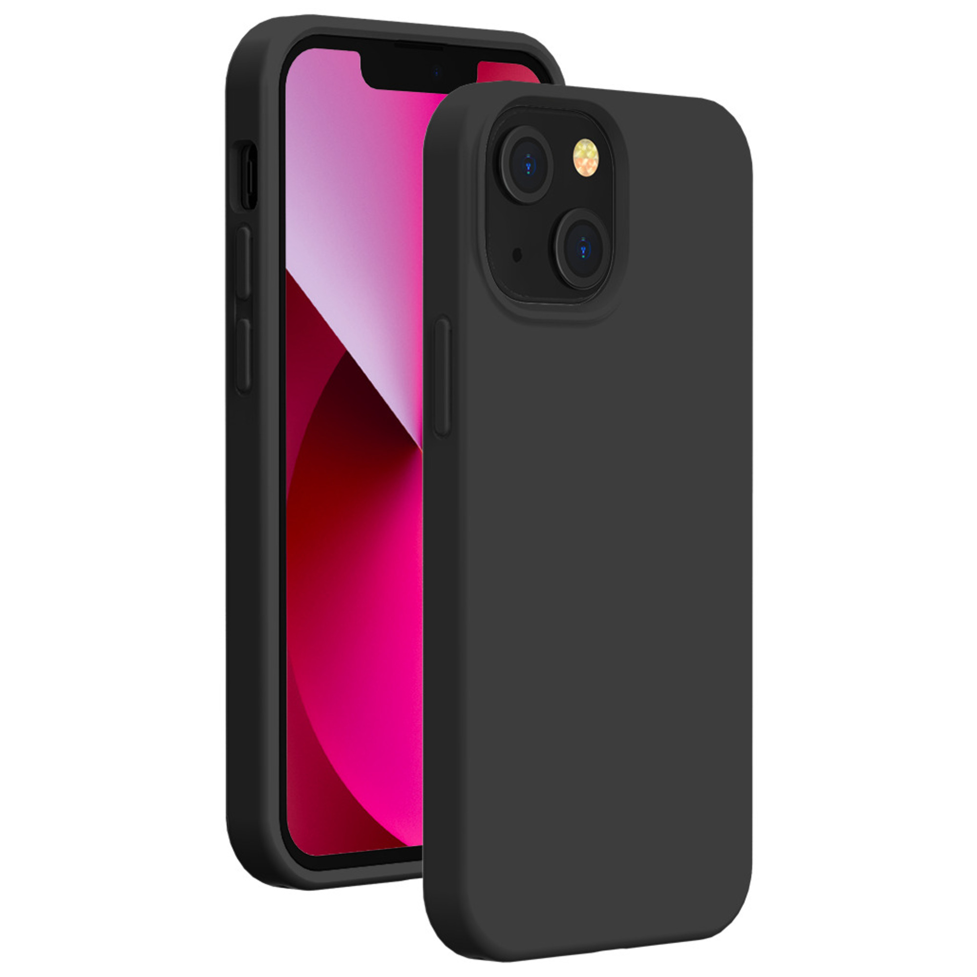 Funda de silicona SoftTouch Negra para iPhone 13 Bigben - nuevo