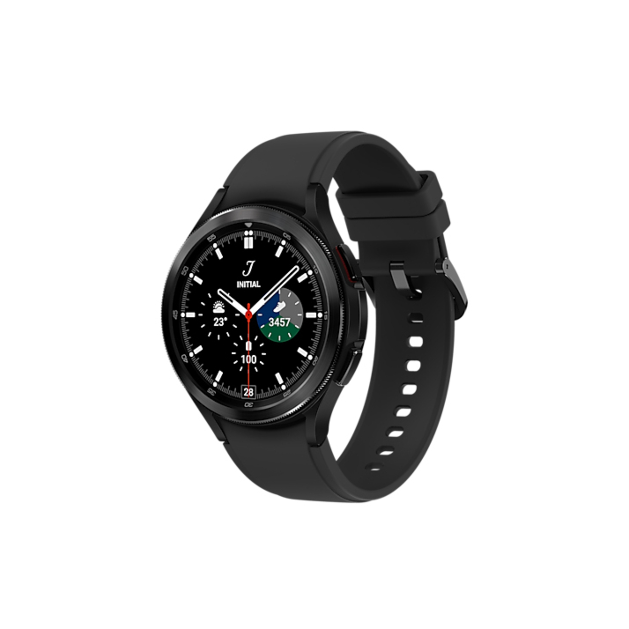 Galaxy Watch4 Classic 46mm - Super AMOLED - Bluetooth + 4G - Bracelet Noir - Neuf