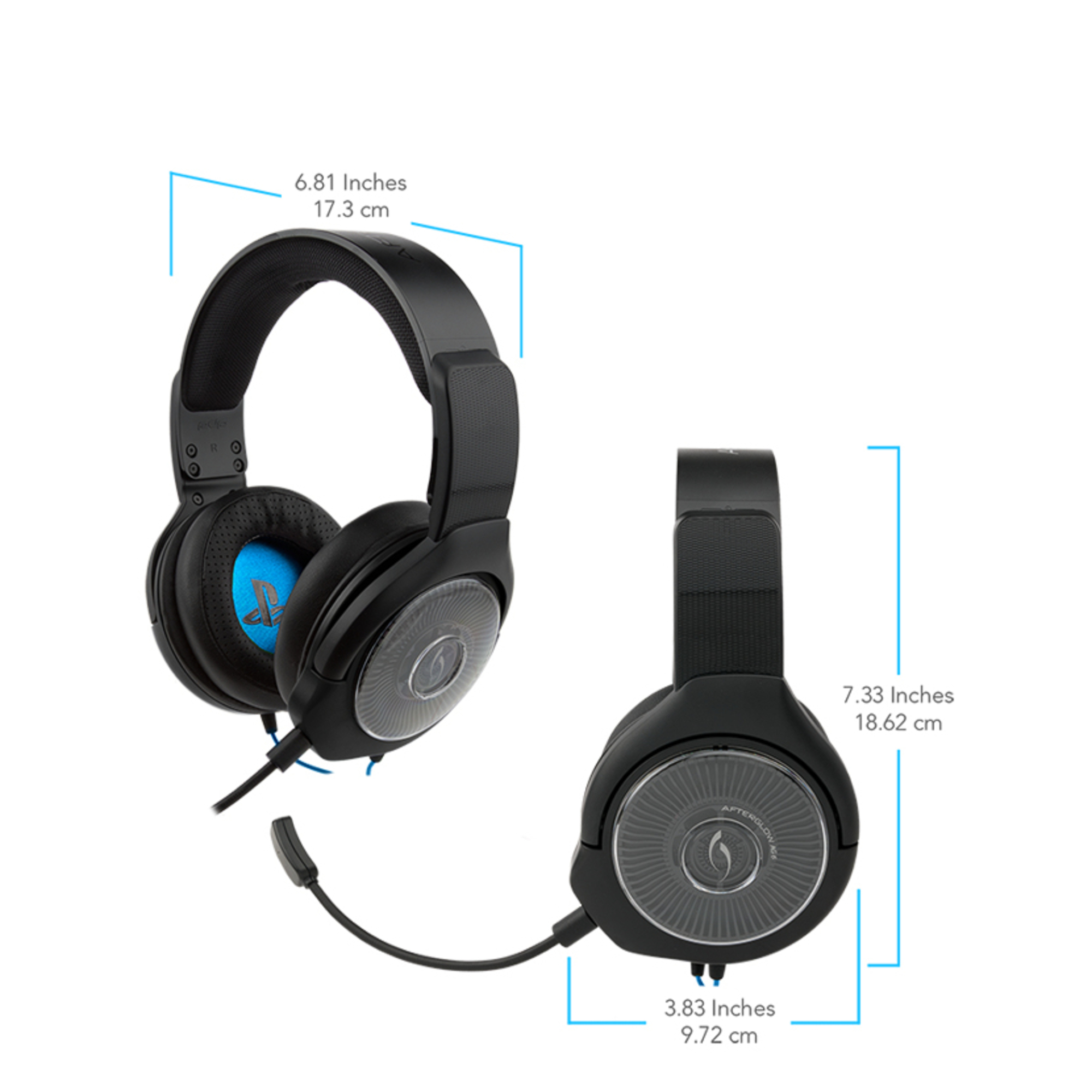 Casque Avec fil Afterglow AG6 PS4 Noir, Bleu - Neuf