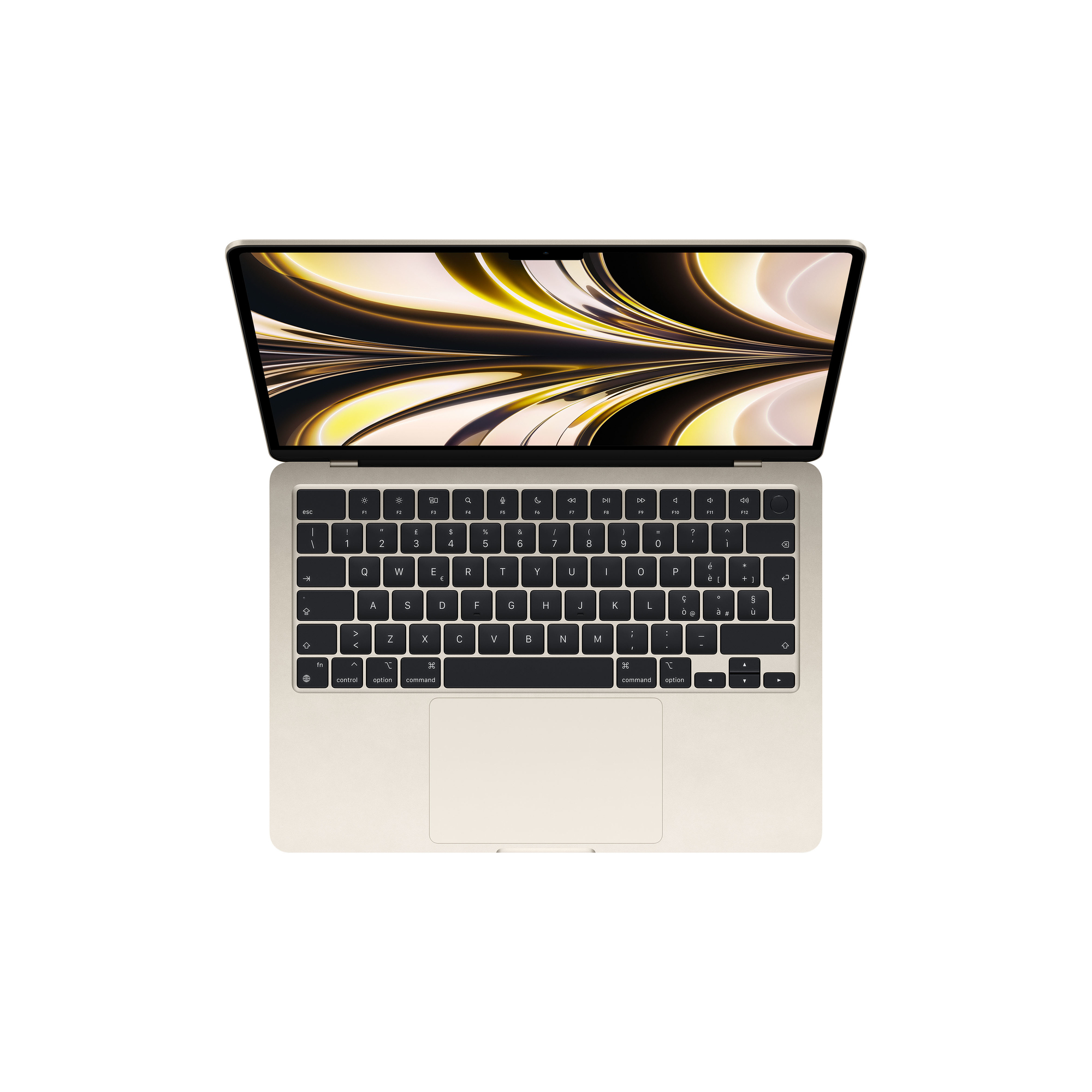 MacBook Air M2 (2022) 13.6', 3.5 GHz 256 Go 8 Go  Apple GPU 8, Lumière stellaire - AZERTY - Excellent état