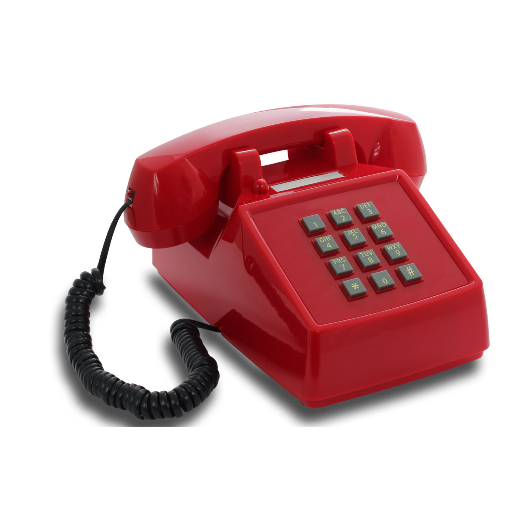 OPIS PushMeFon Cable : Téléphone rétro a touches avec sonnerie en métal Neuf - vue 7