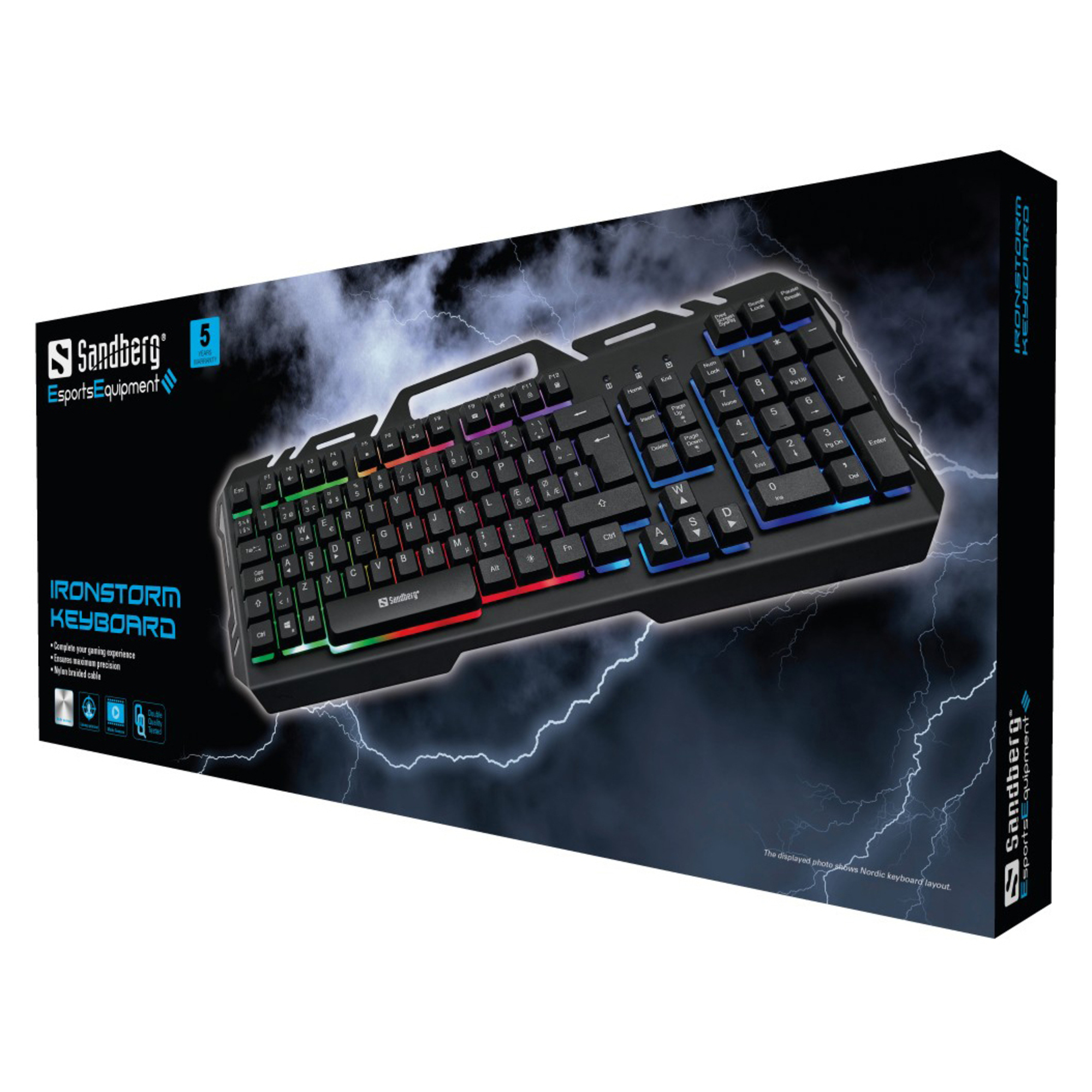 Sandberg 640 25 clavier Jouer USB AZERTY Belge Neuf - vue 2