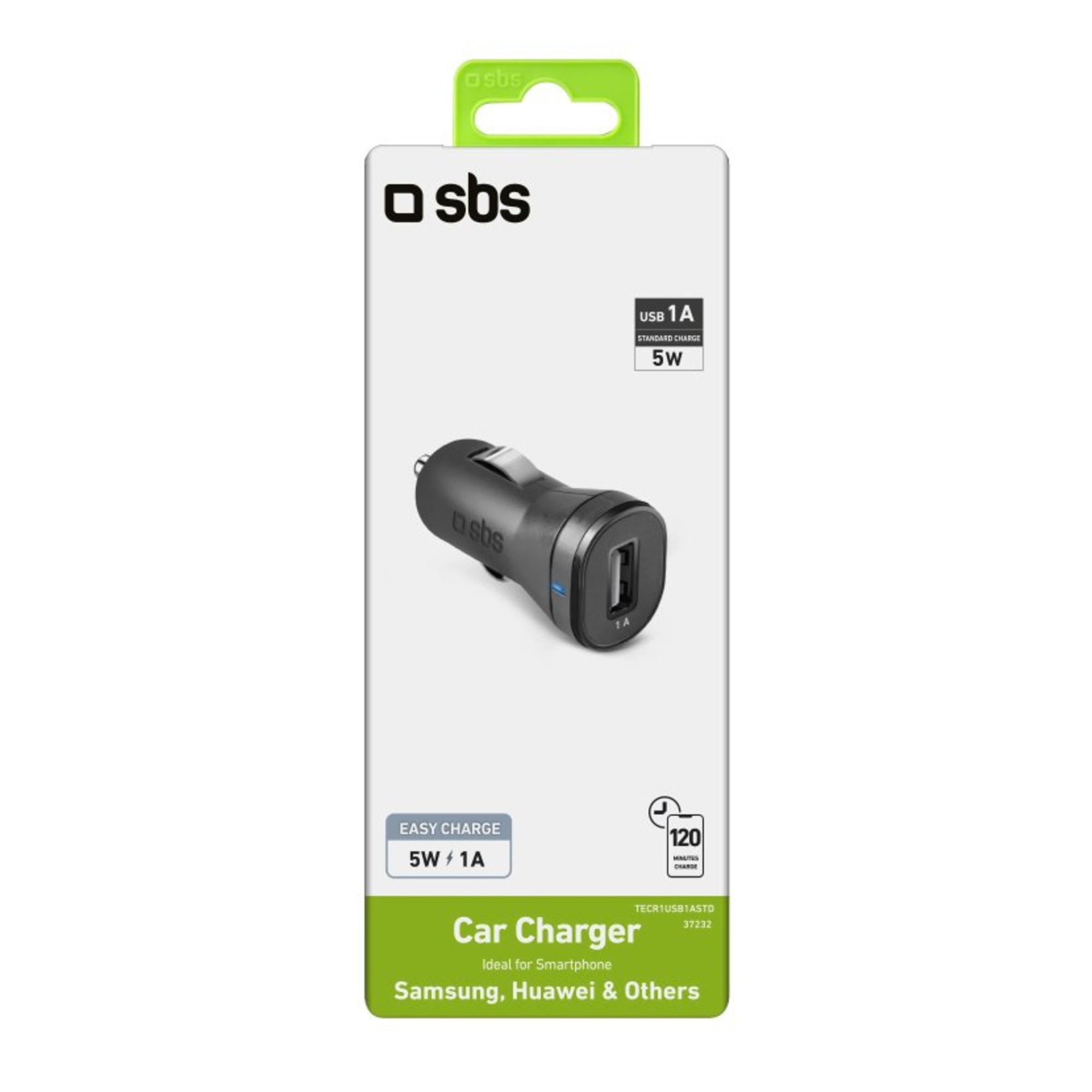 Chargeur de voiture avec 1 sortie USB - vue 2