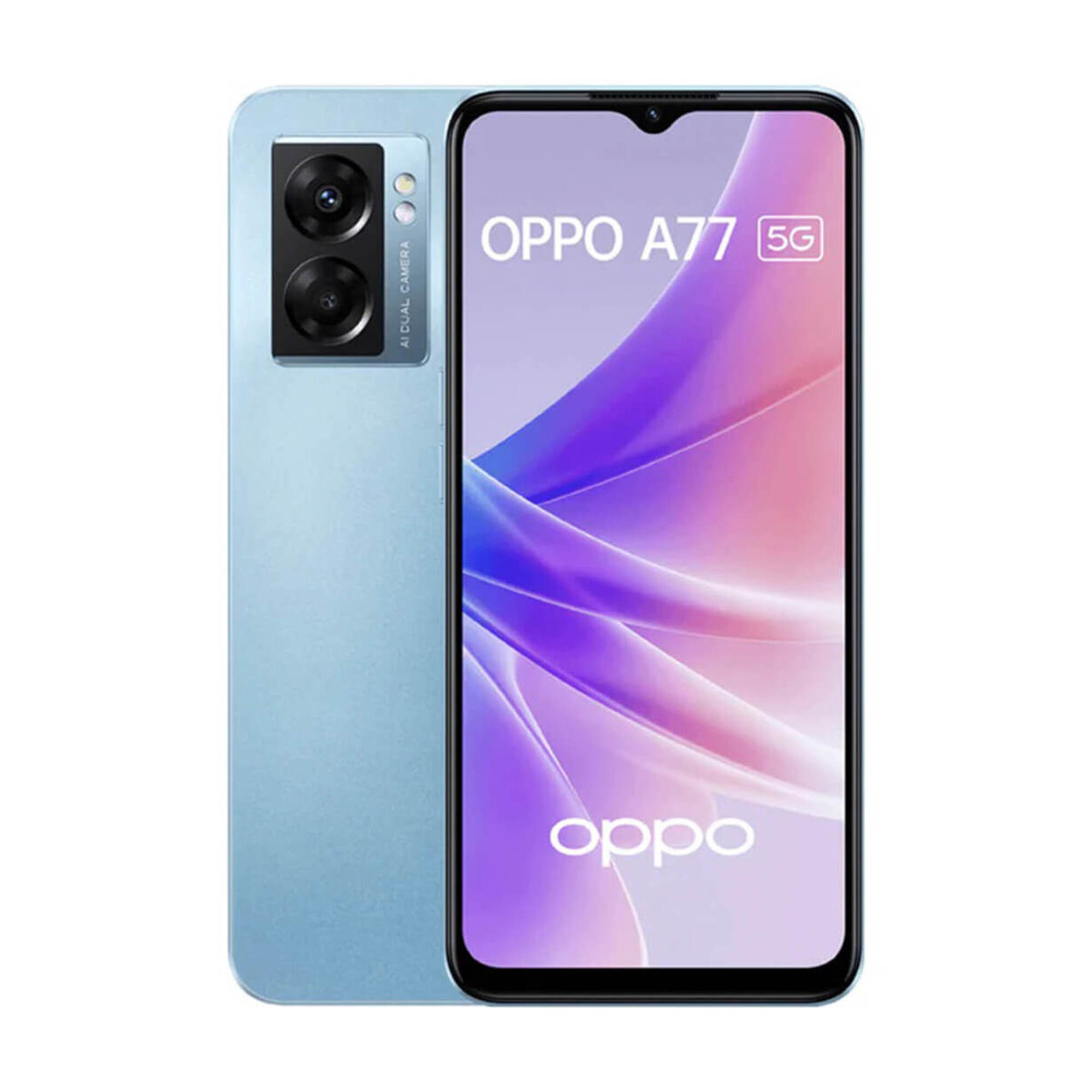 Oppo A77 5G 64 Go, Bleu, débloqué - Neuf