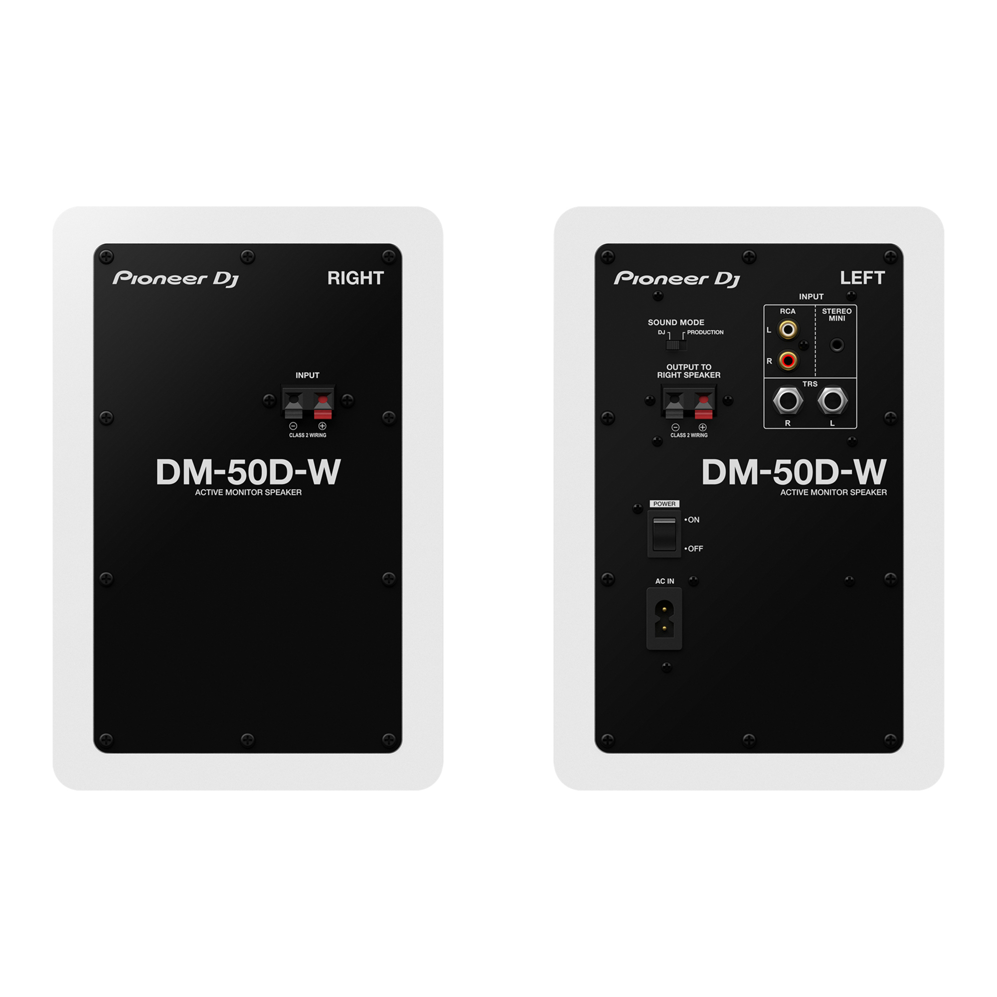 Paire d'enceintes de monitoring Pioneer DJ DM 50D W Bass Reflex 2x25W Mode DJ ou Production - vue 2