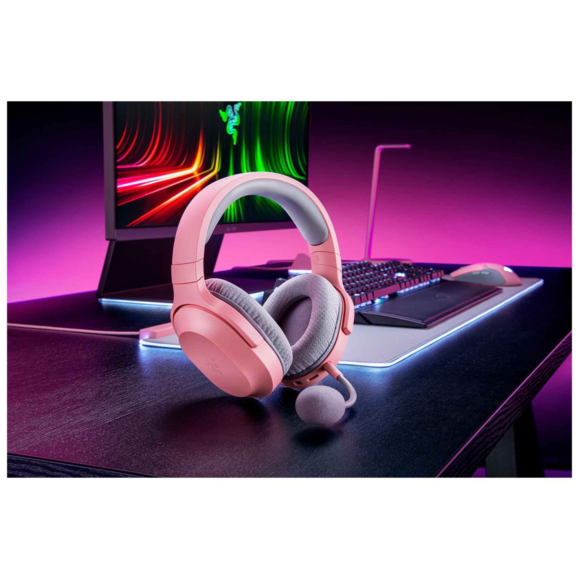 Razer Barracuda X Écouteurs Avec fil &sans fil Arceau Jouer USB Type-C Rose - Neuf