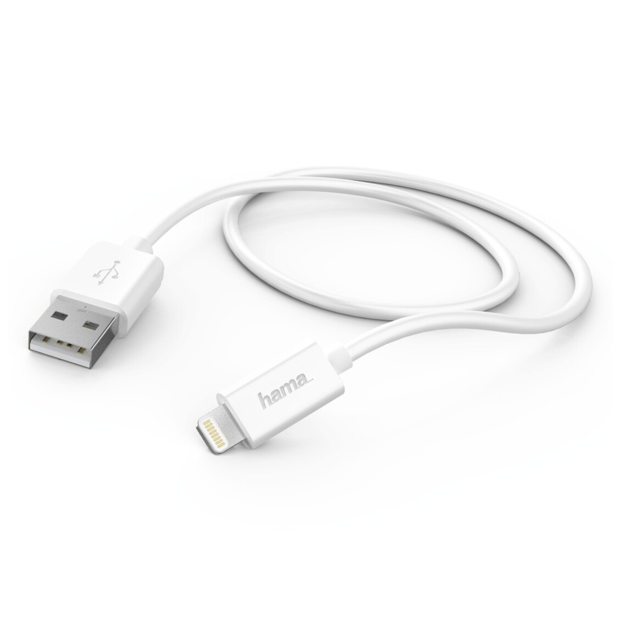 HAMA  - C&acirc;ble Lightning - Lightning m&acirc;le pour USB m&acirc;le - 1 m - blanc