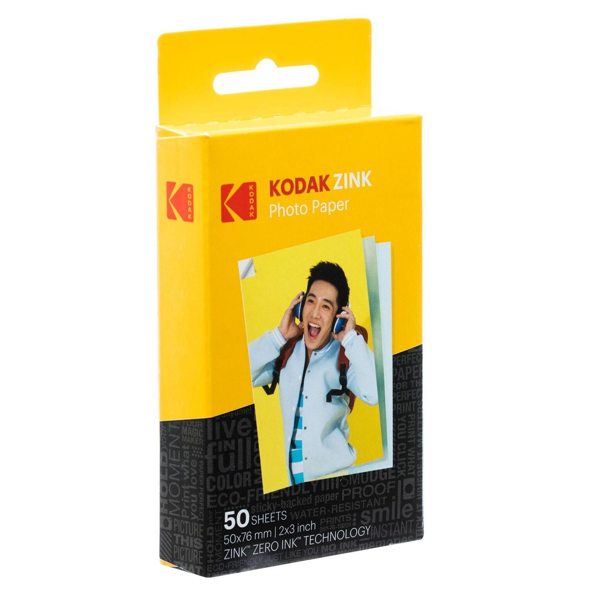 Pack de 50 Papiers photo Instantané Kodak Format 2x3'' - Neuf