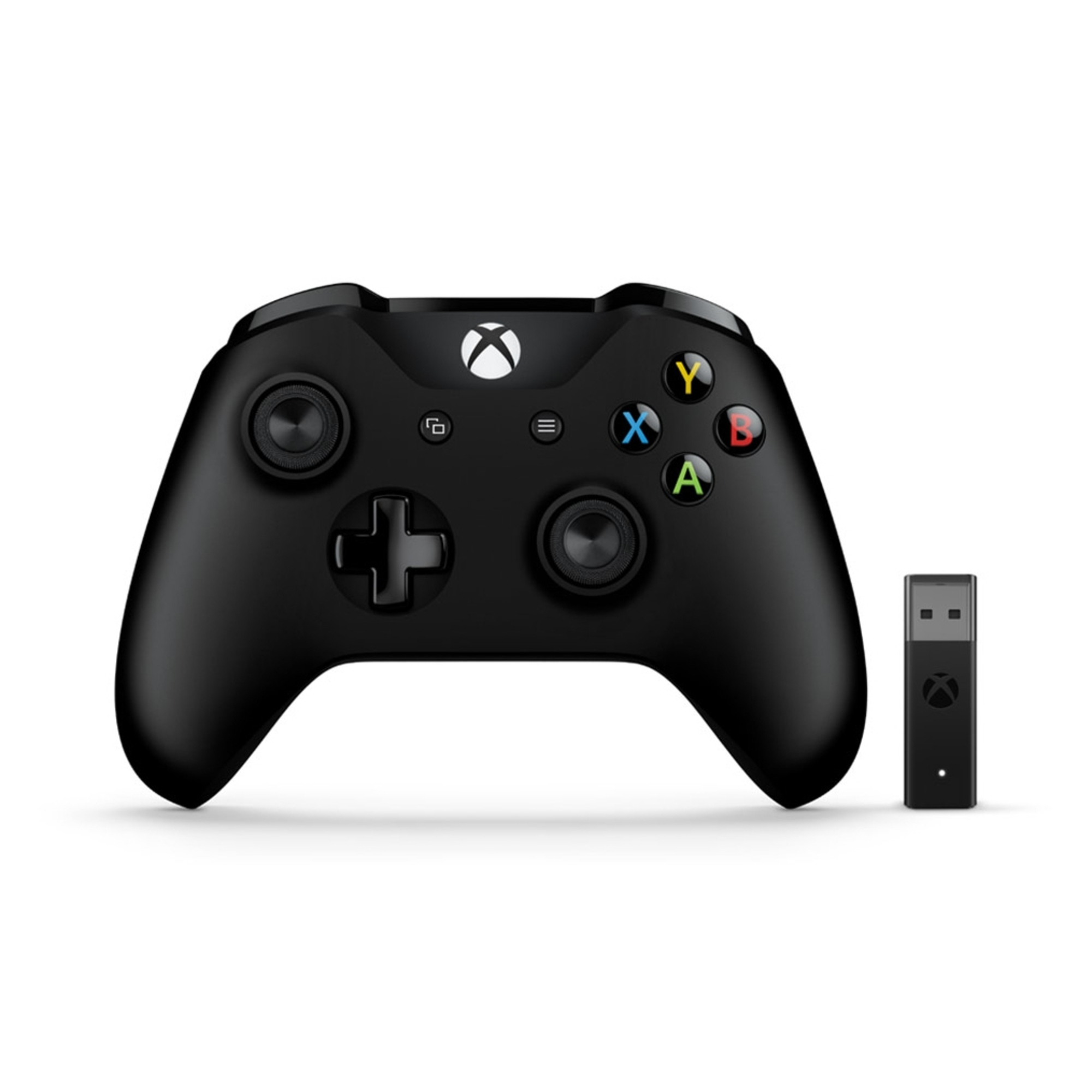 Microsoft Xbox Controller + Wireless Adapter Noir Manette de jeu PC, Xbox One - Excellent état