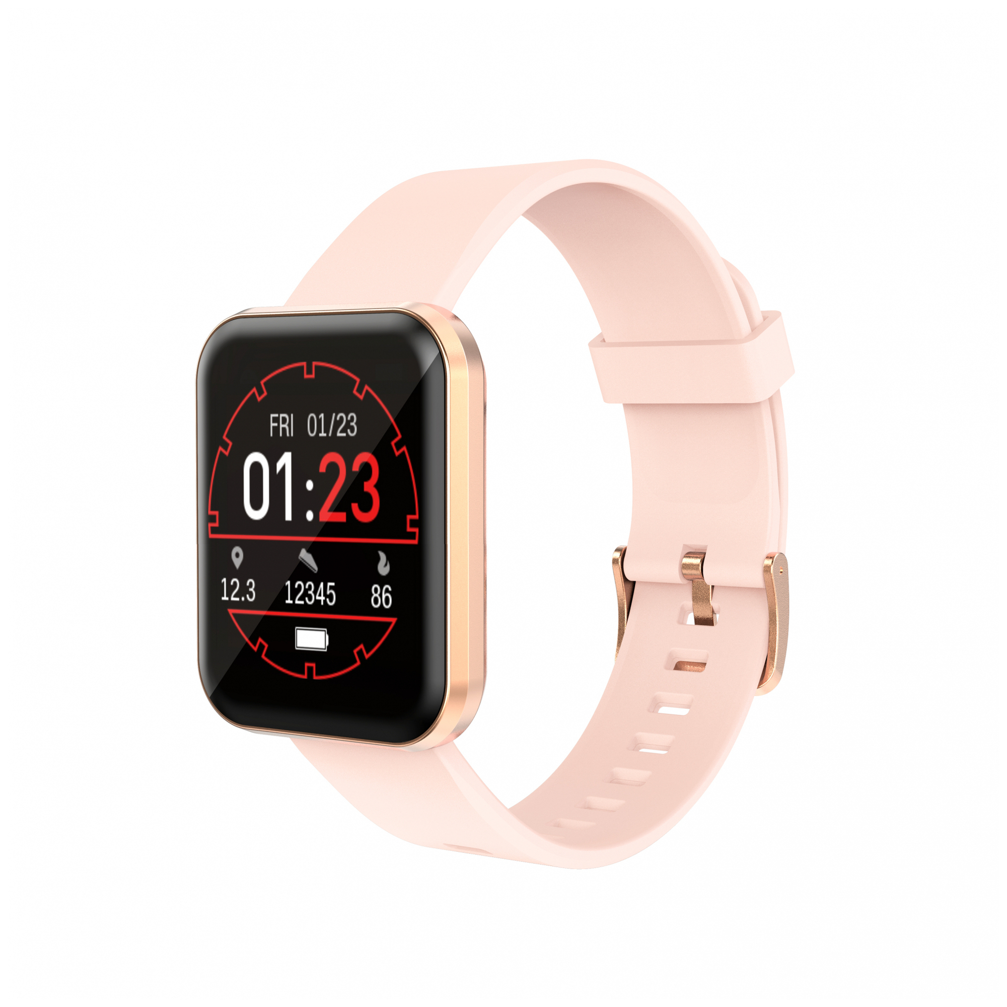 Montre Connectée Lenovo E1 Pro, Rose - Neuf