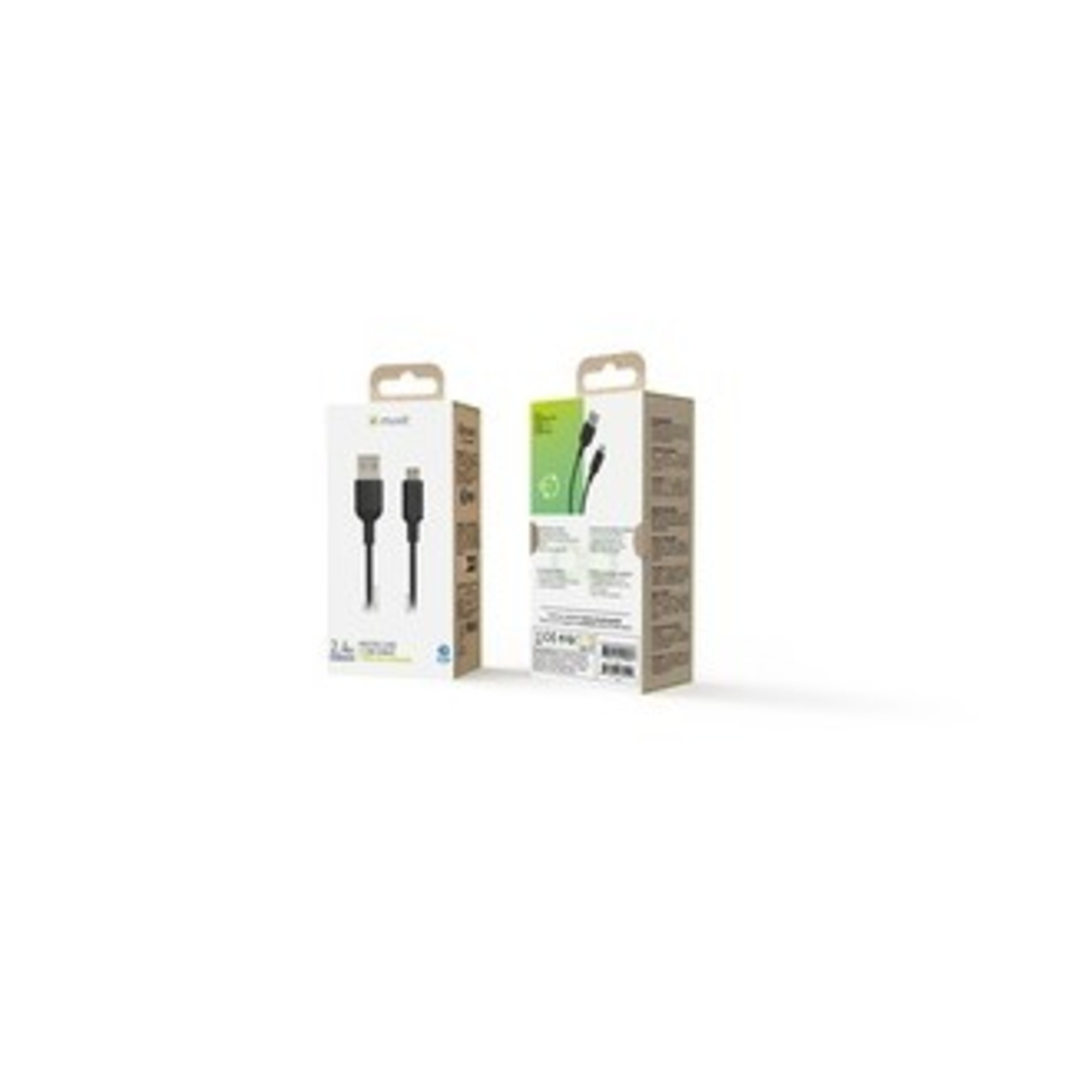 Muvit For Change Noir Cable Usb A/ Micro Usb 1. 2M - Image 2