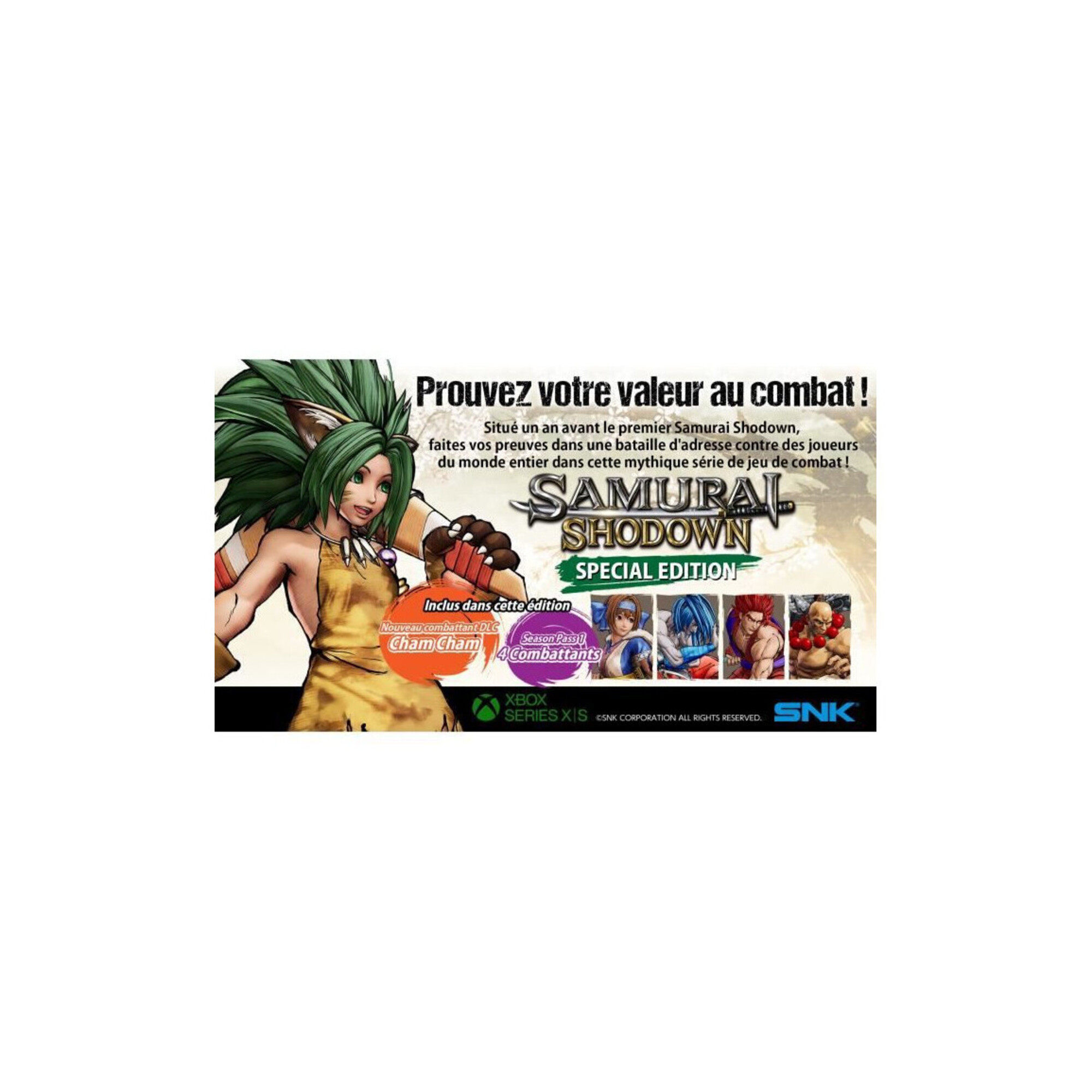 Samurai Shodown Special Edition Jeu Xbox One et Xbox Series X - Neuf