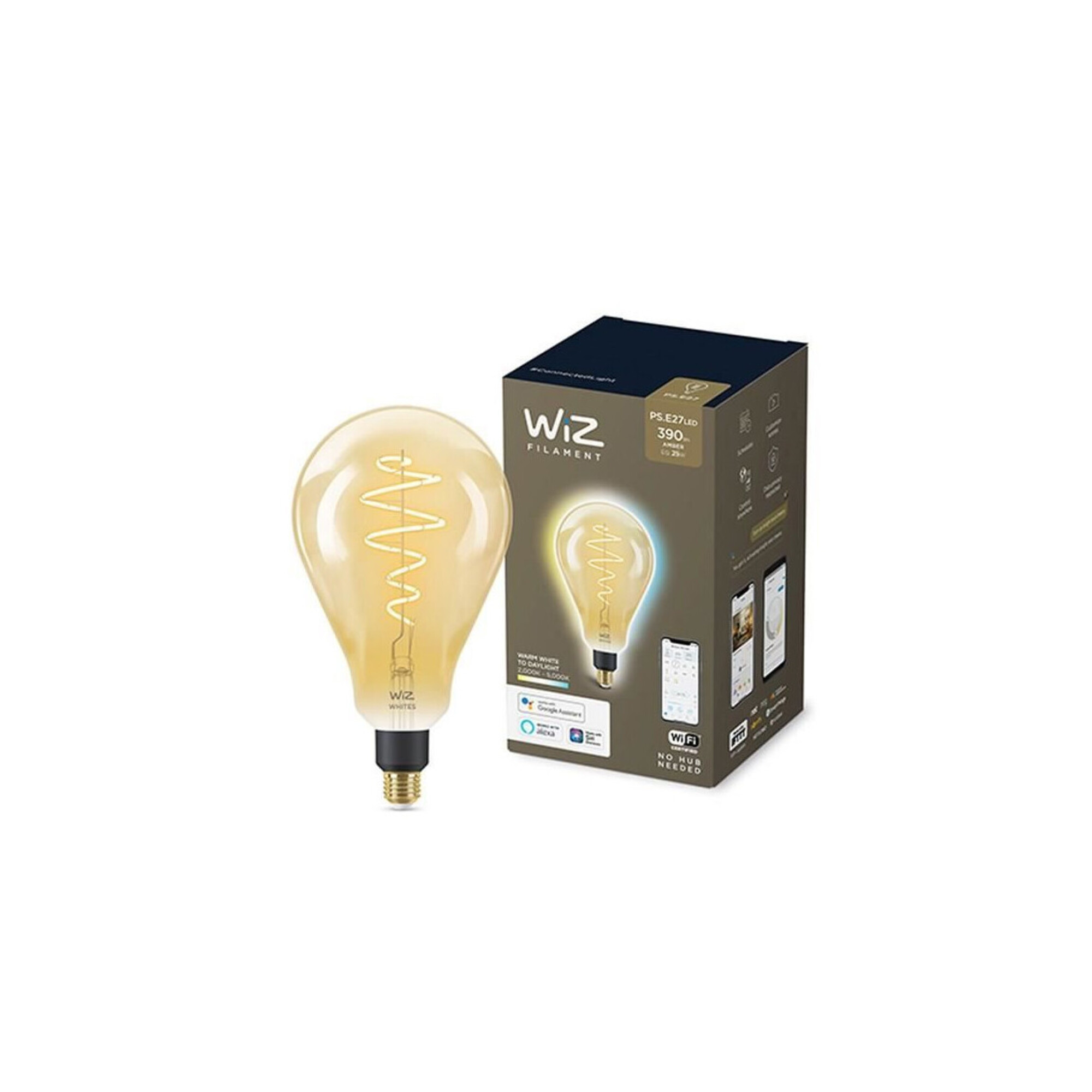 Wiz Ampoule connectée Filament vintage Blanc variable E27 25W