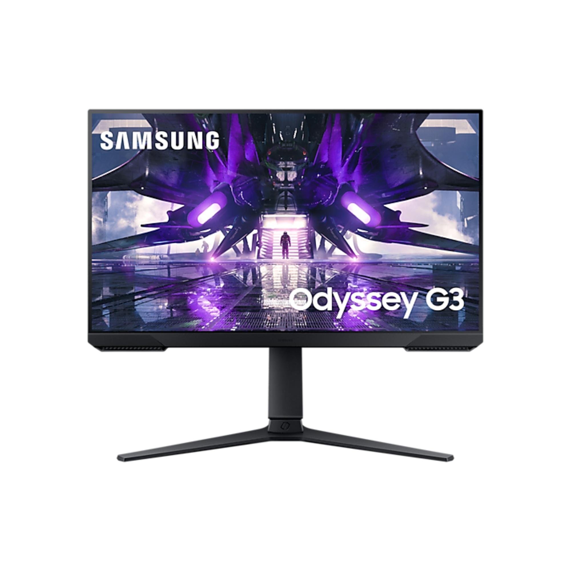 Samsung Ecran PC Odyssey G3 24'' 144Hz 1ms MPRT Dalle VA Résolution 1920 x 1080 3 000 : 1 250 cdm² AMD FreeSync Premium Eye Saver Mode & Flicker Free Pied Ajustable HDMI DisplayPort