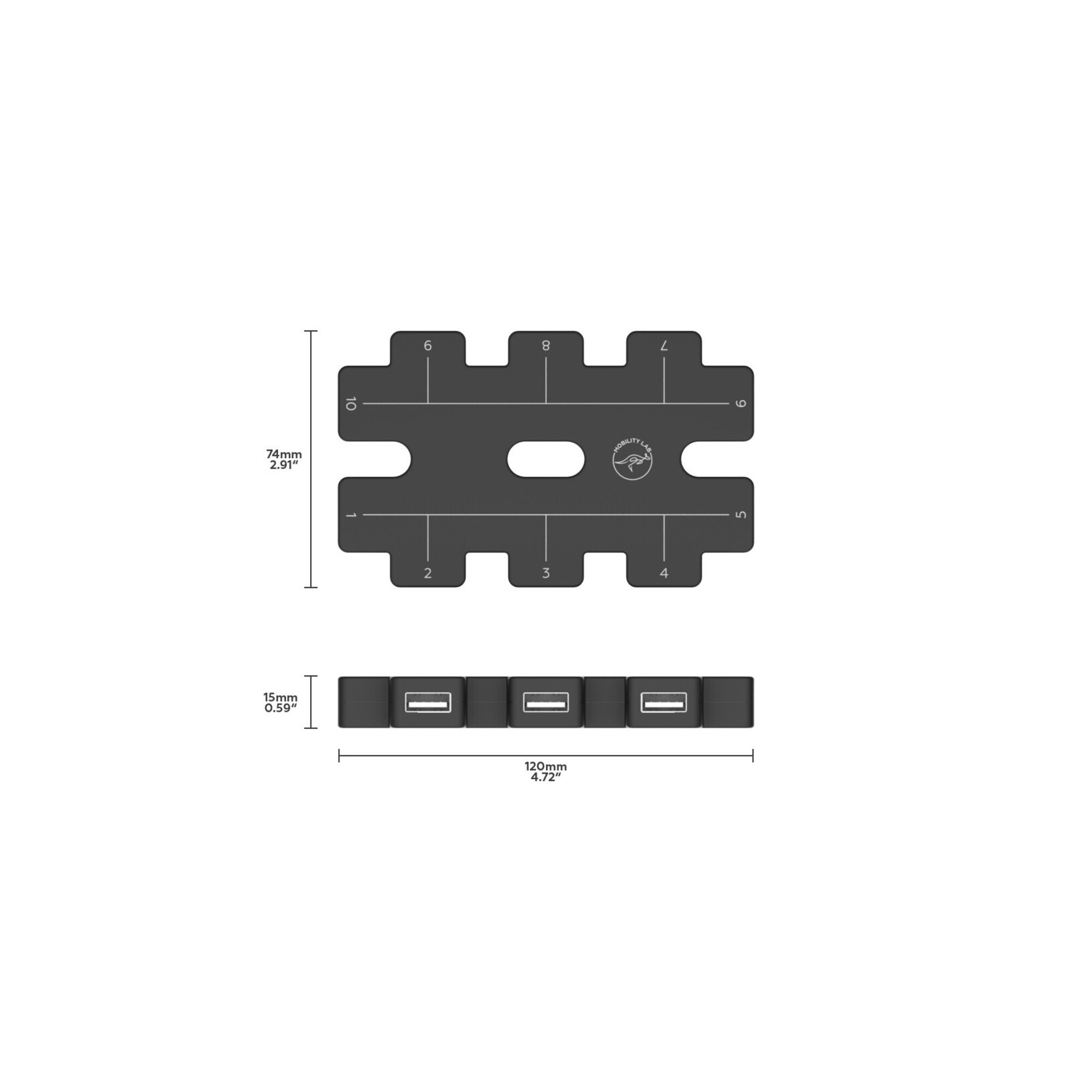 MOBILITY LAB - Hub USB - 10 Ports USB 2.0 - Neuf