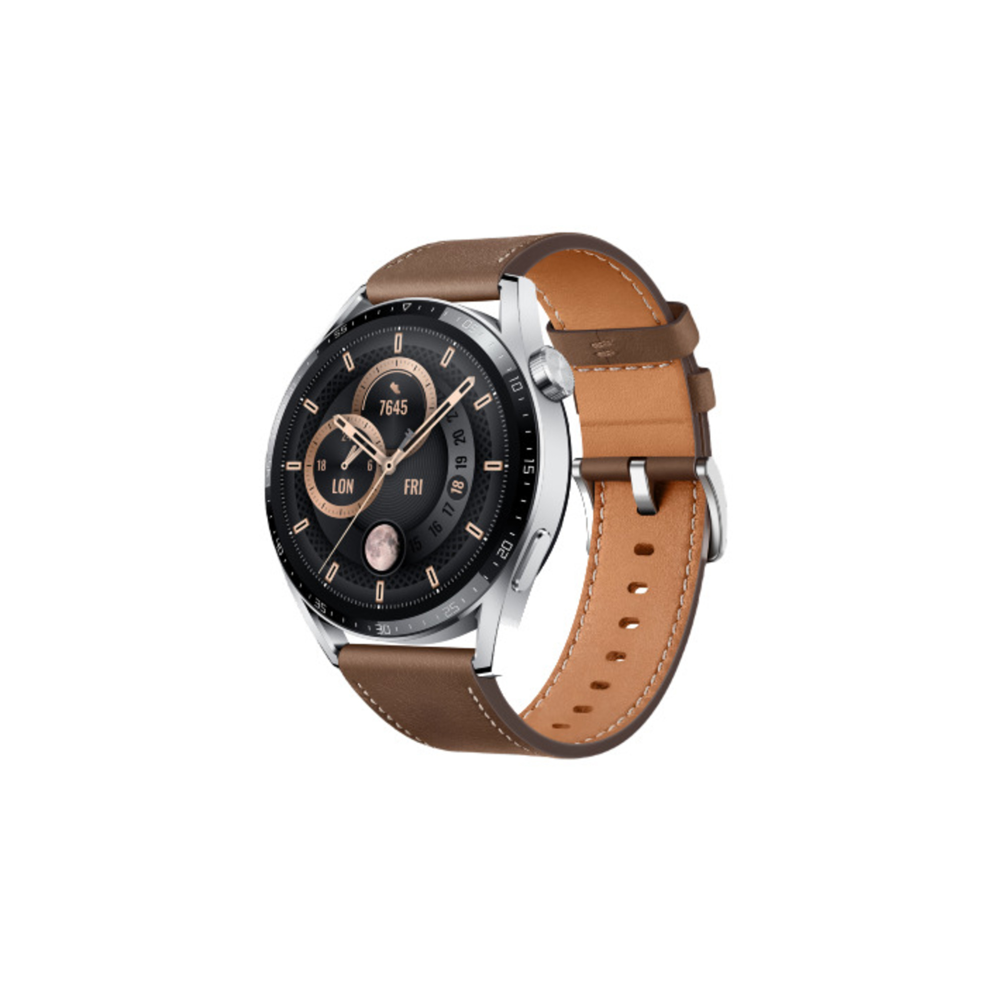 Huawei WATCH GT 3 3,63 cm (1.43 ) AMOLED 46 mm Numérique 466 x 466 pixels Écran tactile Acier inoxydable GPS (satellite) - Neuf