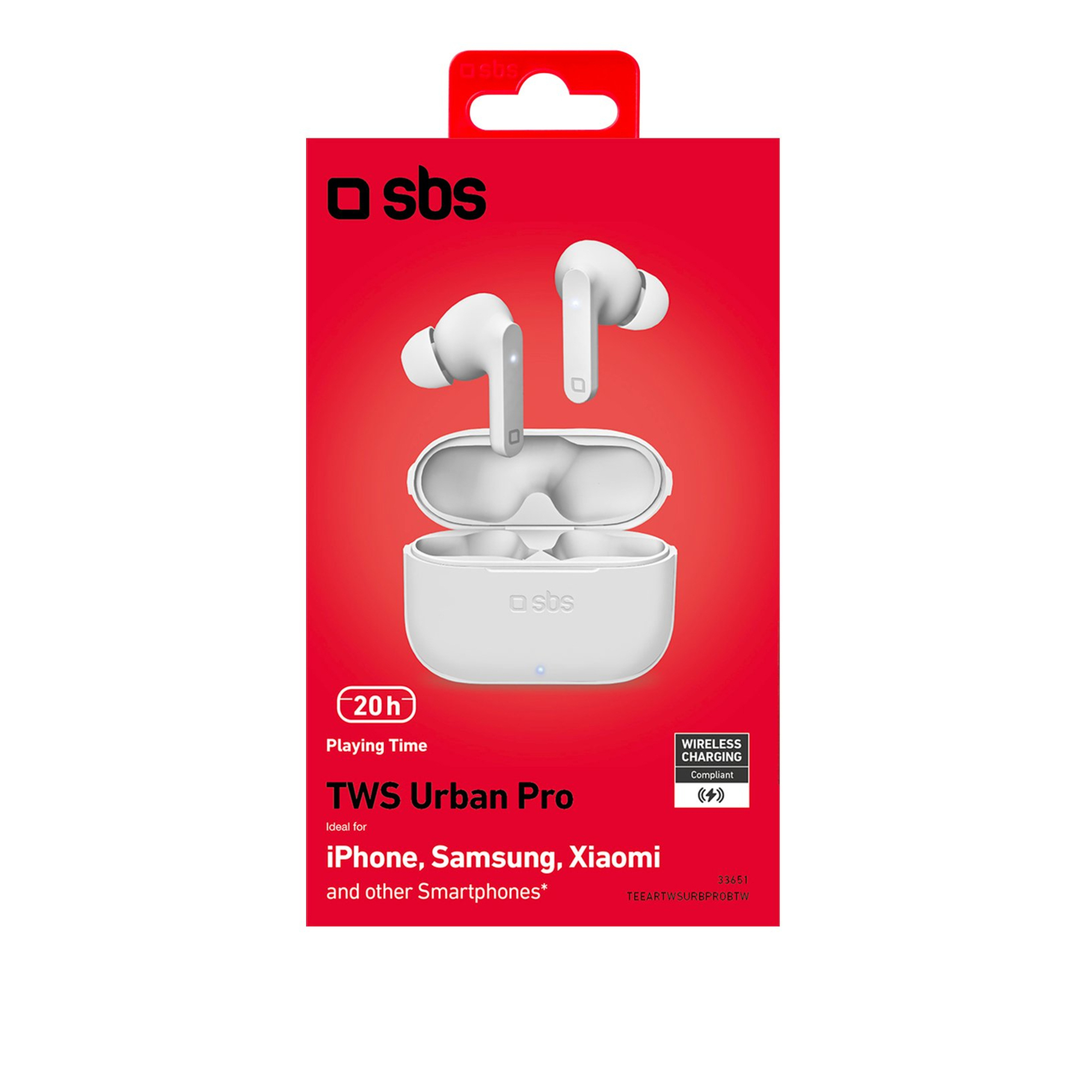 SBS Urban Pro Casque True Wireless Stereo TWS Ecouteurs AppelsMusique Bluetooth Neuf - vue 3